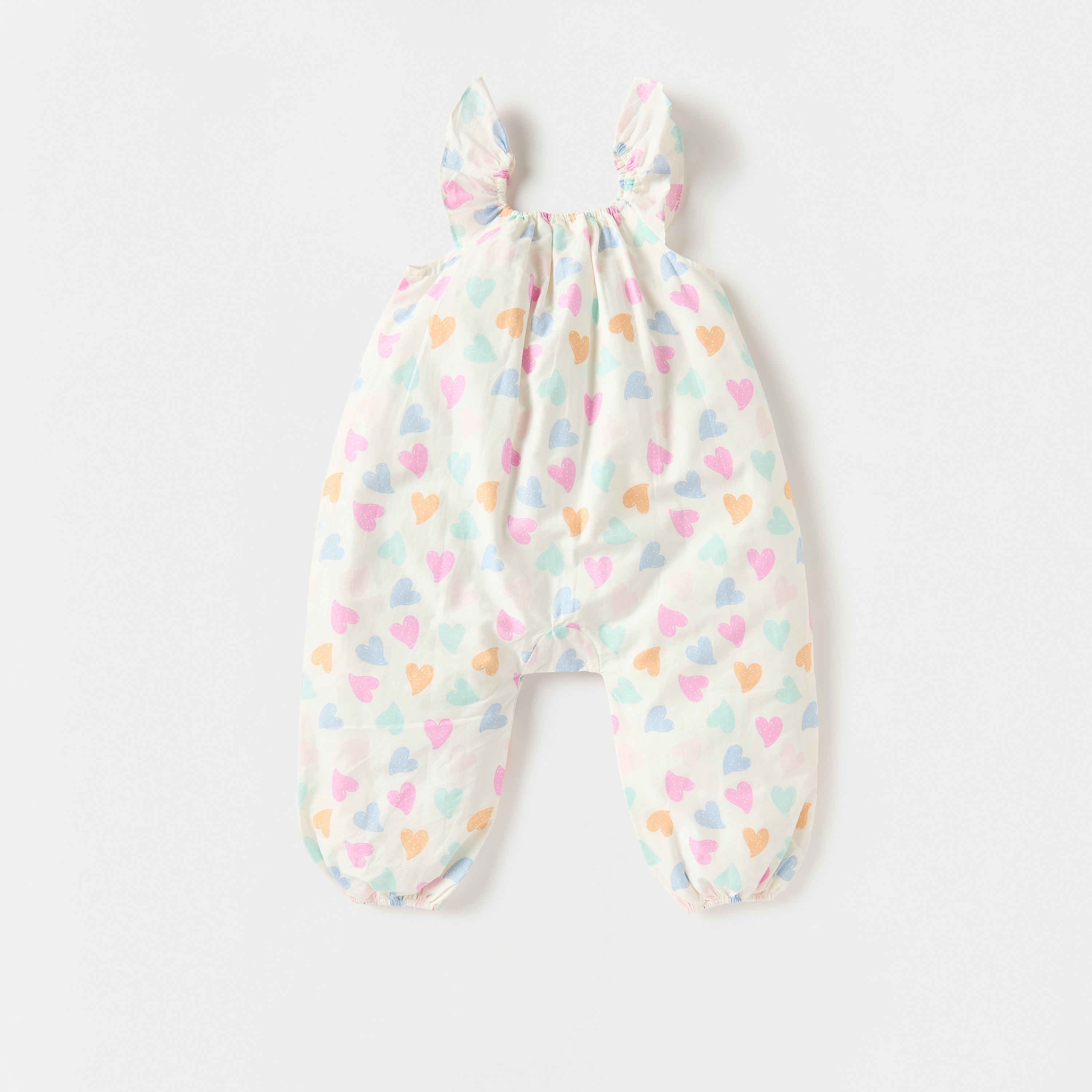 أفرول دون أكمام بكشكش وطبعات قلب من جونيورز-baby-girls-clothing-rompers-image-4