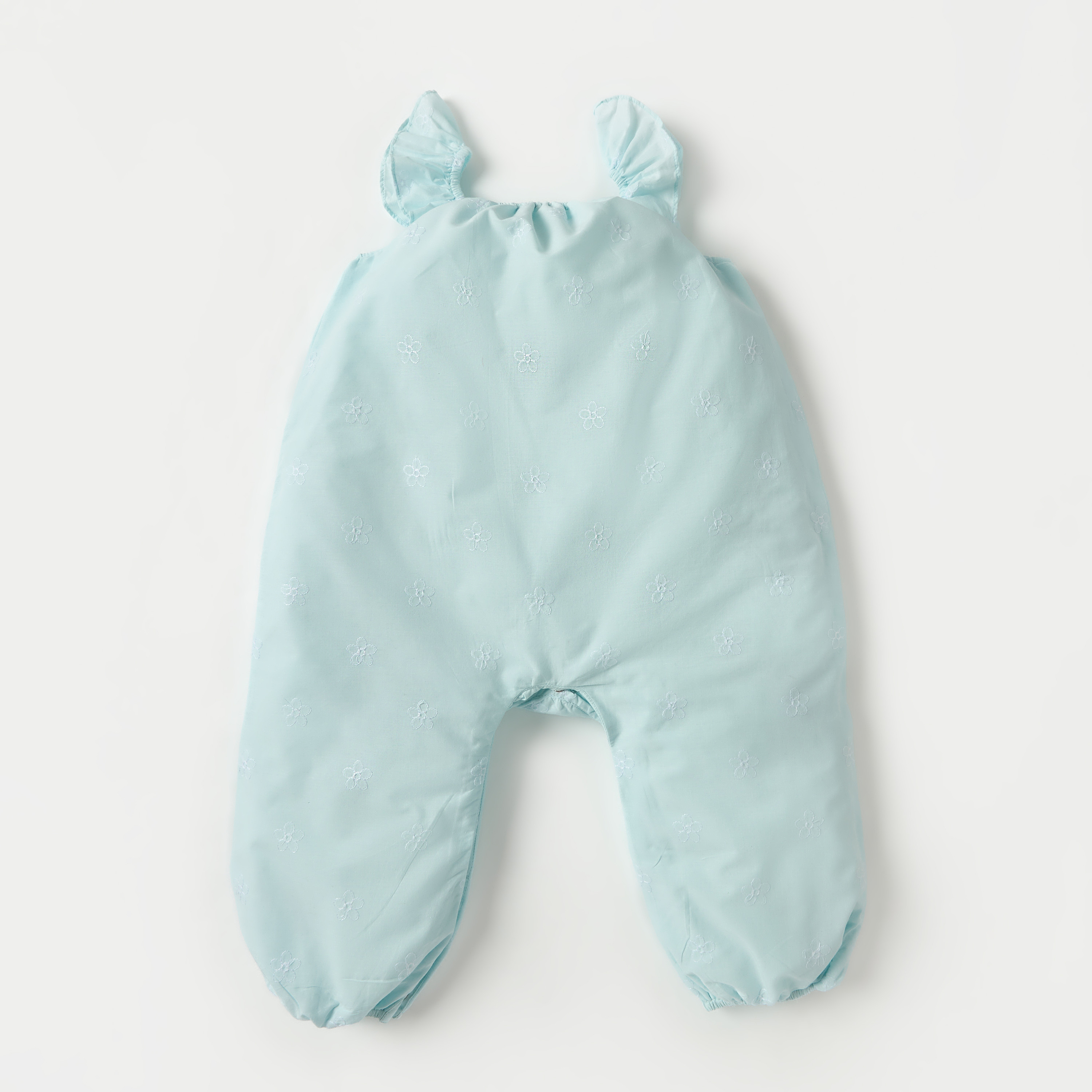 رومبر دون أكمام مطرز بالأزهار وبزر إغلاق من جونيورز-baby-girls-clothing-rompers-image-1