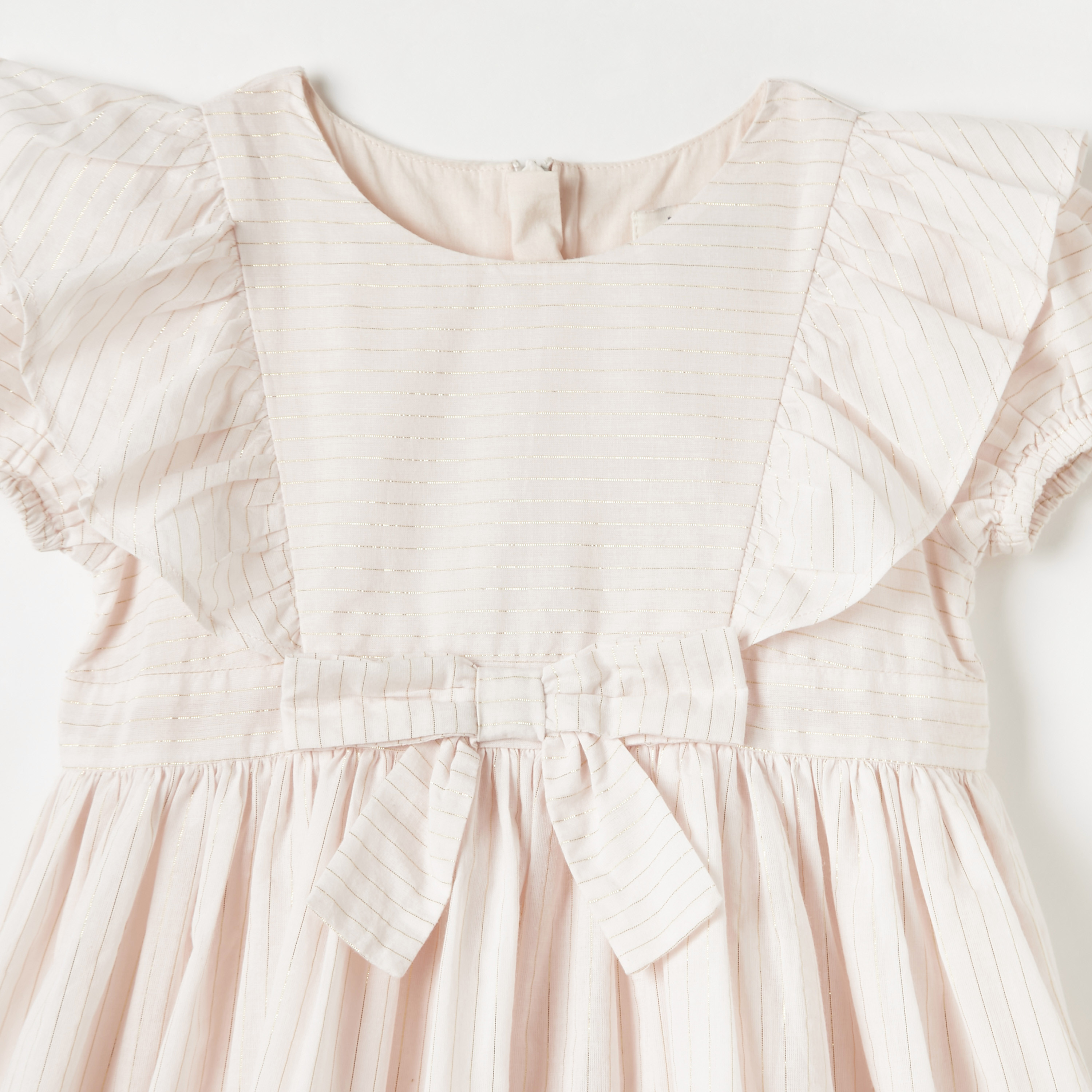 Juniors Ruffled A-line Dress with Short Sleeves-baby-girls-clothing-dressesandjumpsuits-image-2