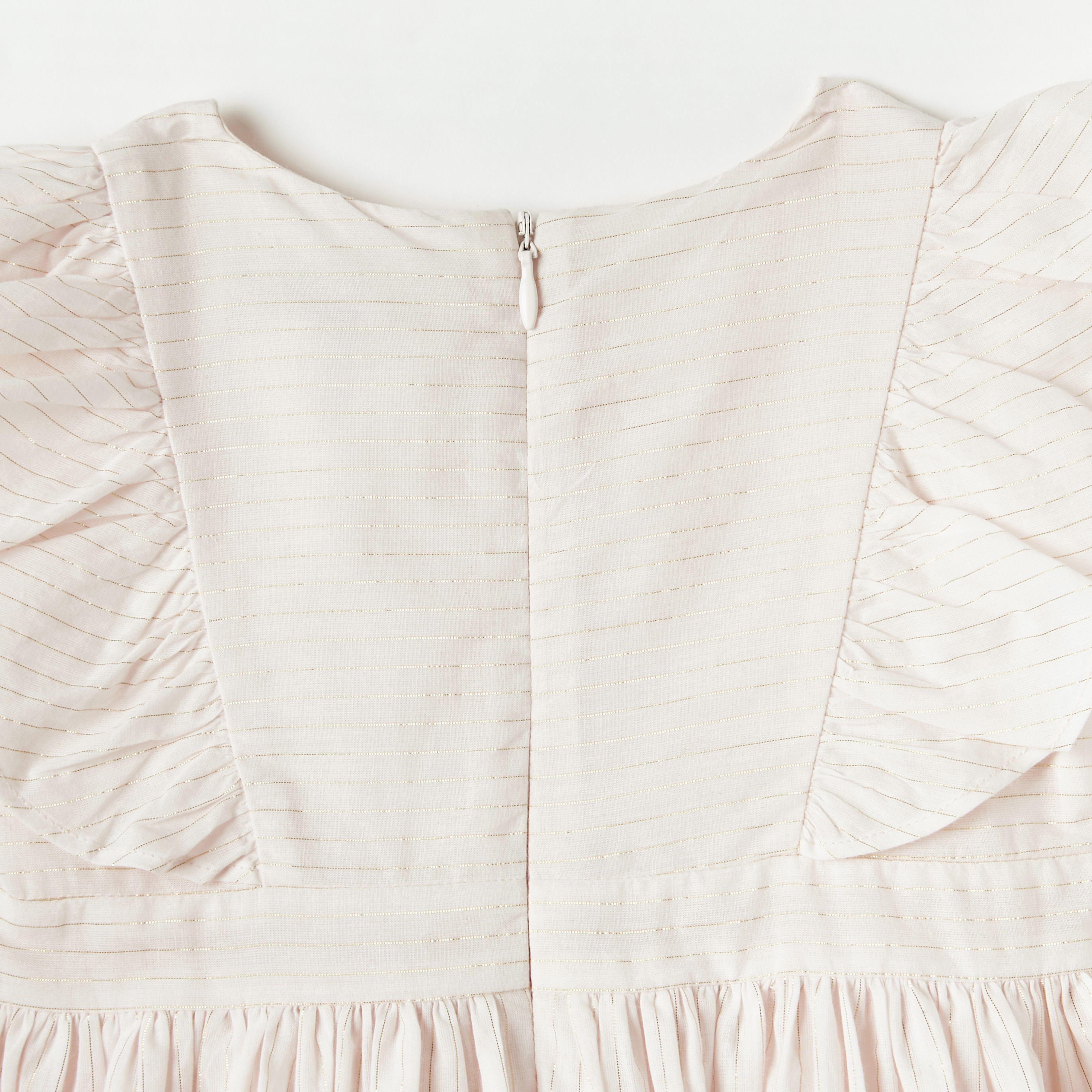 Juniors Ruffled A-line Dress with Short Sleeves-baby-girls-clothing-dressesandjumpsuits-image-4
