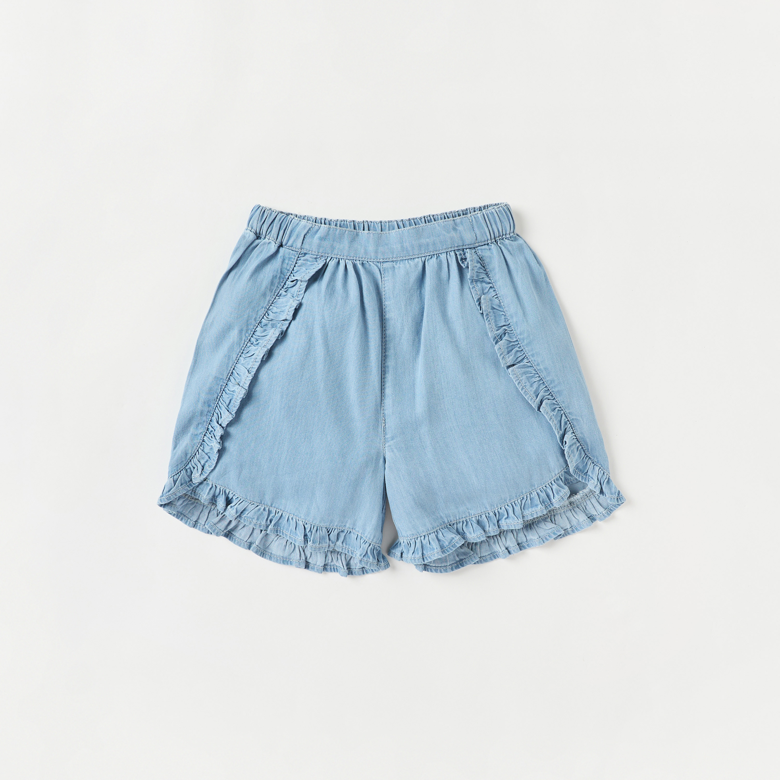 Juniors Solid Top with Shorts and Headband Set-baby-girls-clothing-setsandcoords-image-3