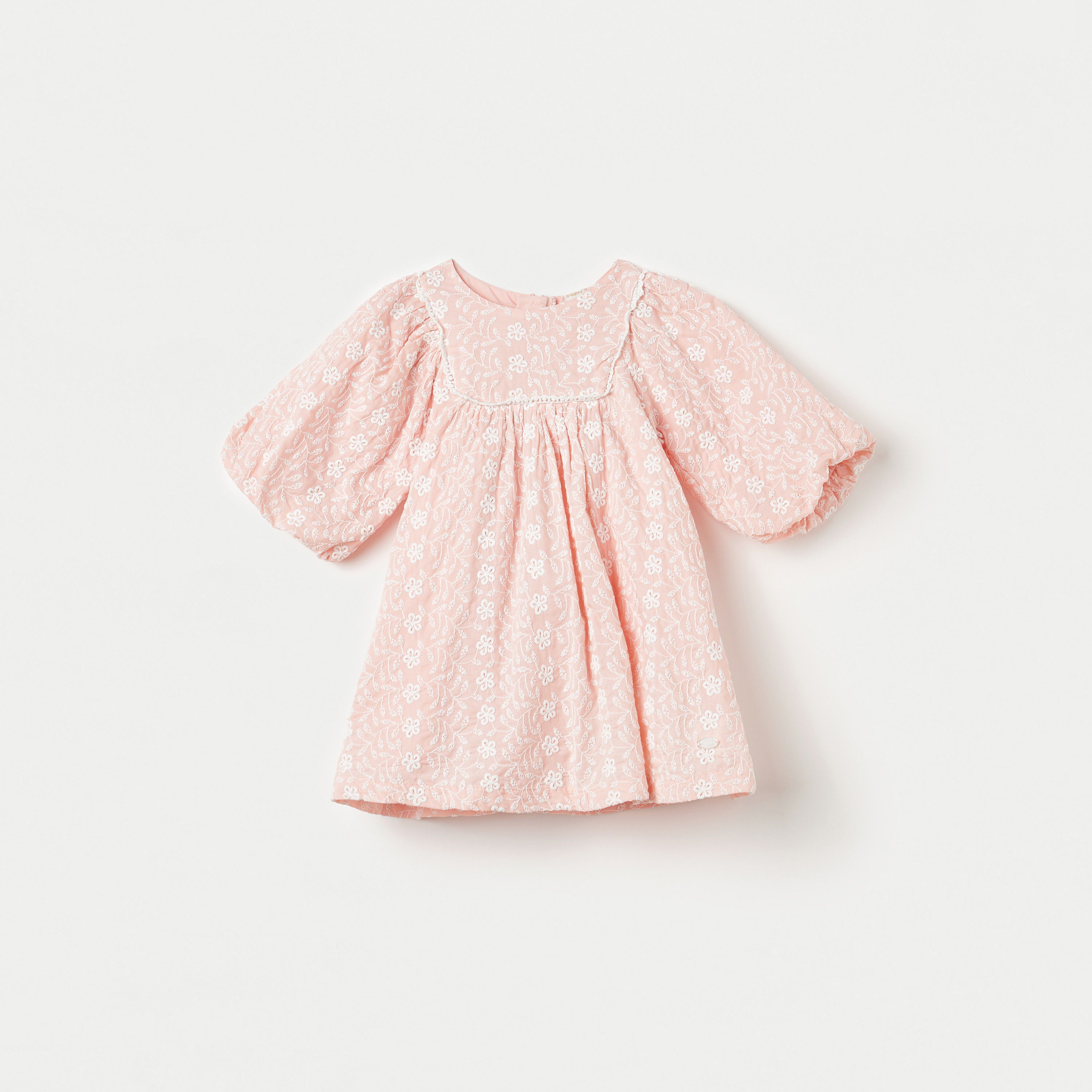 Giggles All-Over Embroidered Dress with Zip Closure-baby-girls-clothing-dressesandjumpsuits-image-1