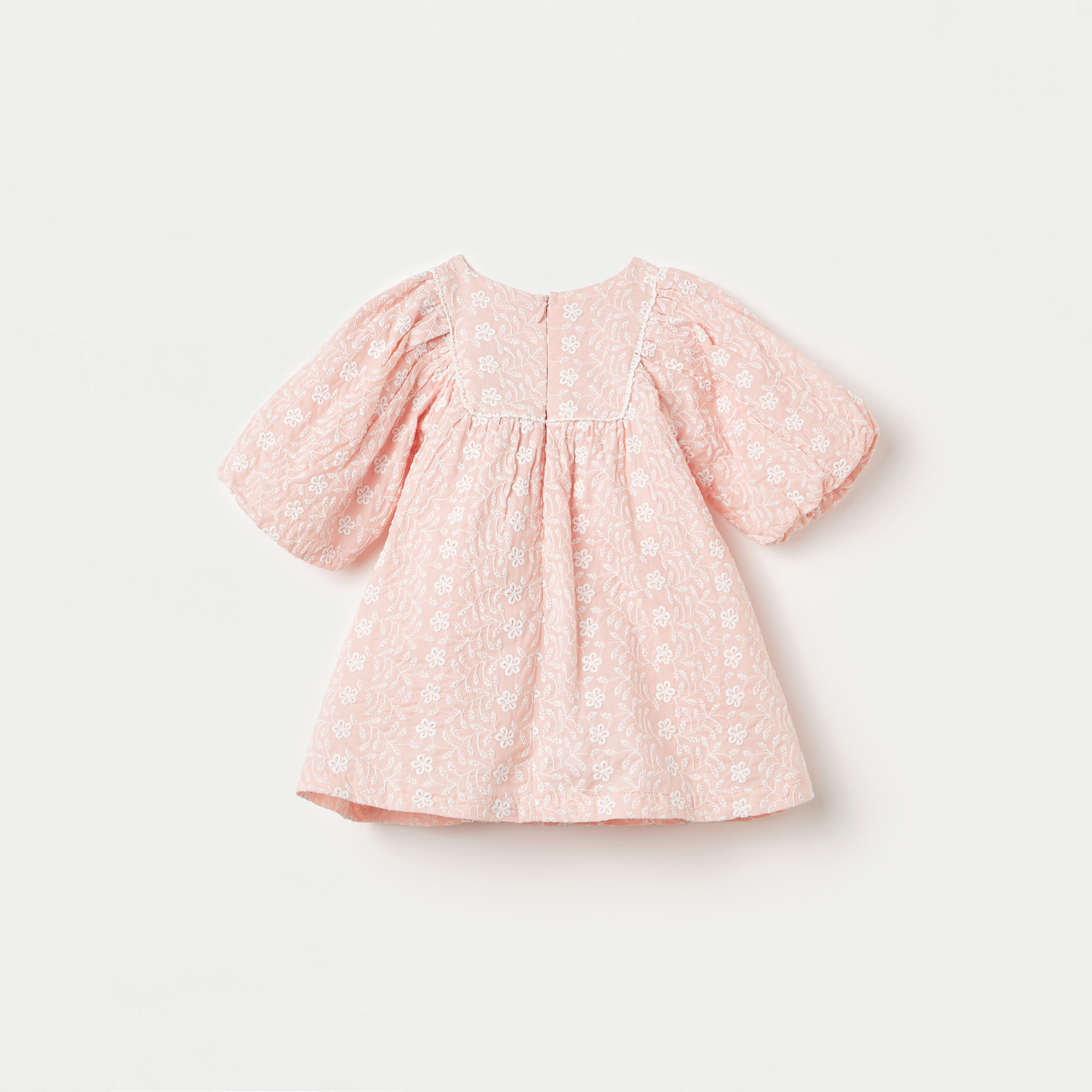 Giggles All-Over Embroidered Dress with Zip Closure-baby-girls-clothing-dressesandjumpsuits-image-2