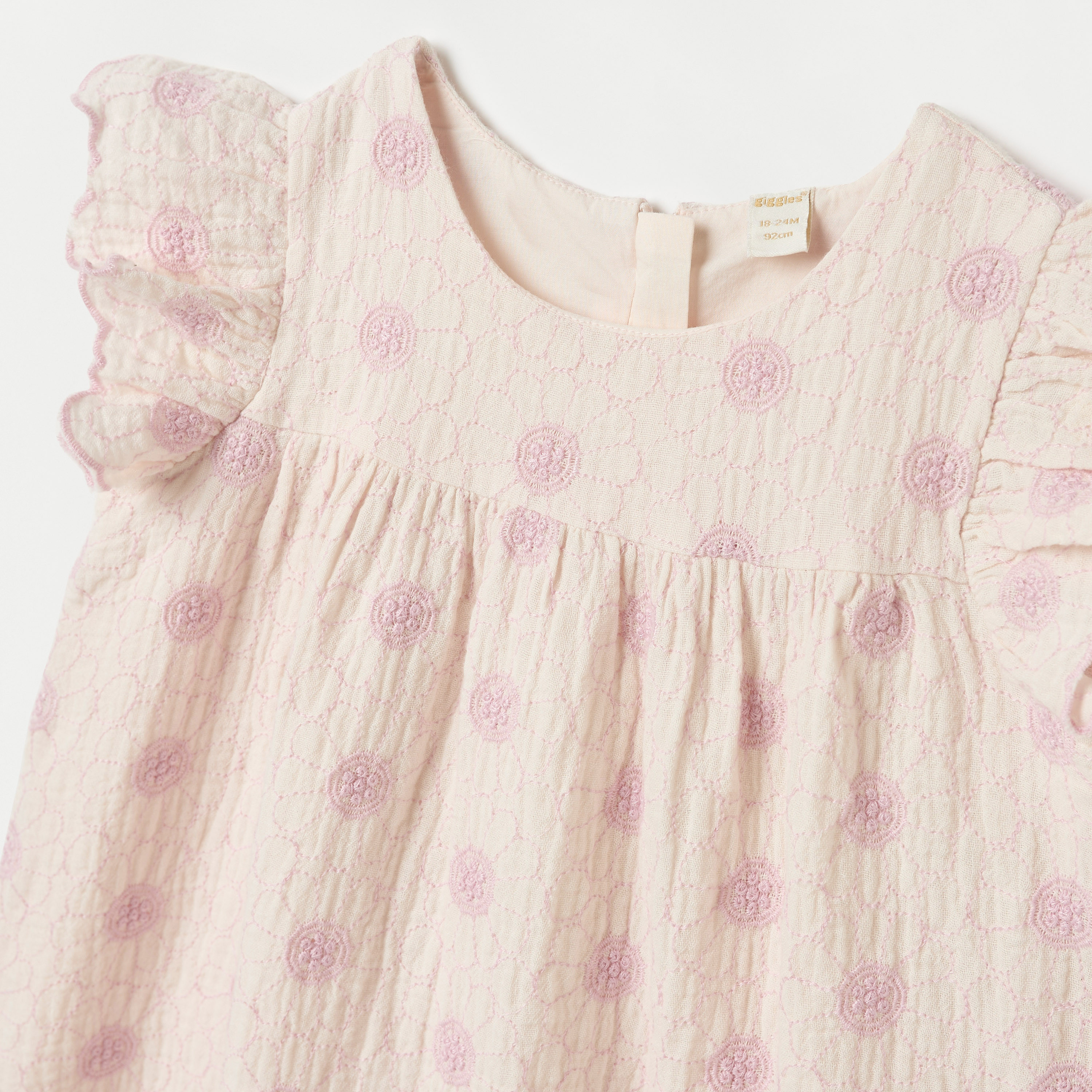 Juniors All-Over Floral Embroidered A-line Dress with Ruffle Sleeves-baby-girls-clothing-dressesandjumpsuits-image-3