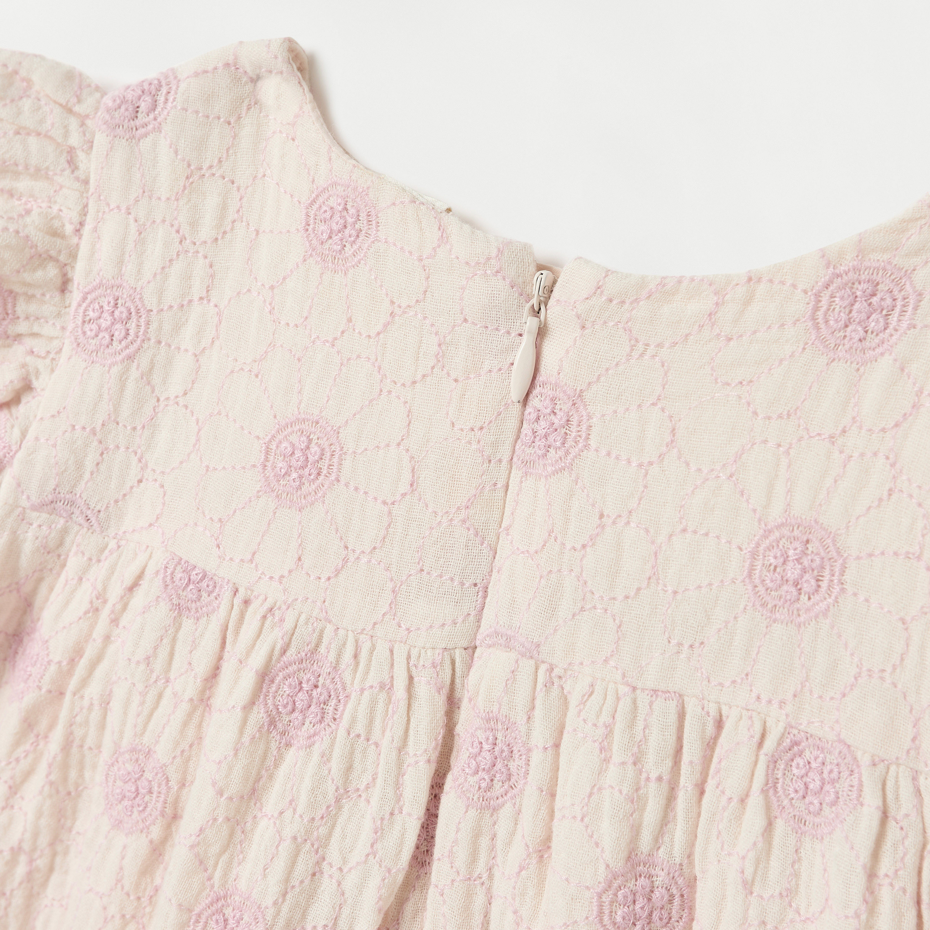 Juniors All-Over Floral Embroidered A-line Dress with Ruffle Sleeves-baby-girls-clothing-dressesandjumpsuits-image-4