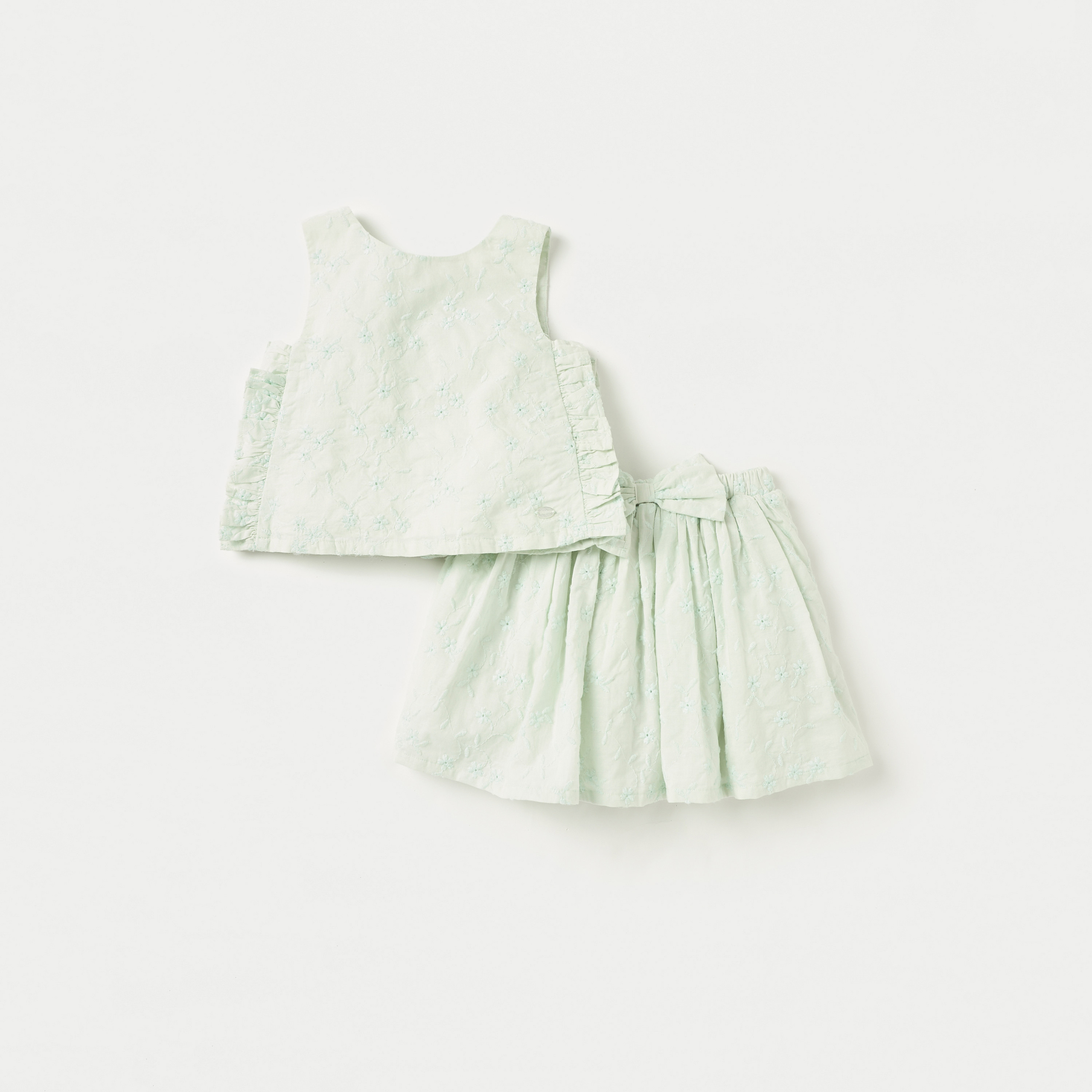 Giggles All-Over Embroidered Sleeveless Top and Skirt Set-baby-girls-clothing-setsandcoords-image-1