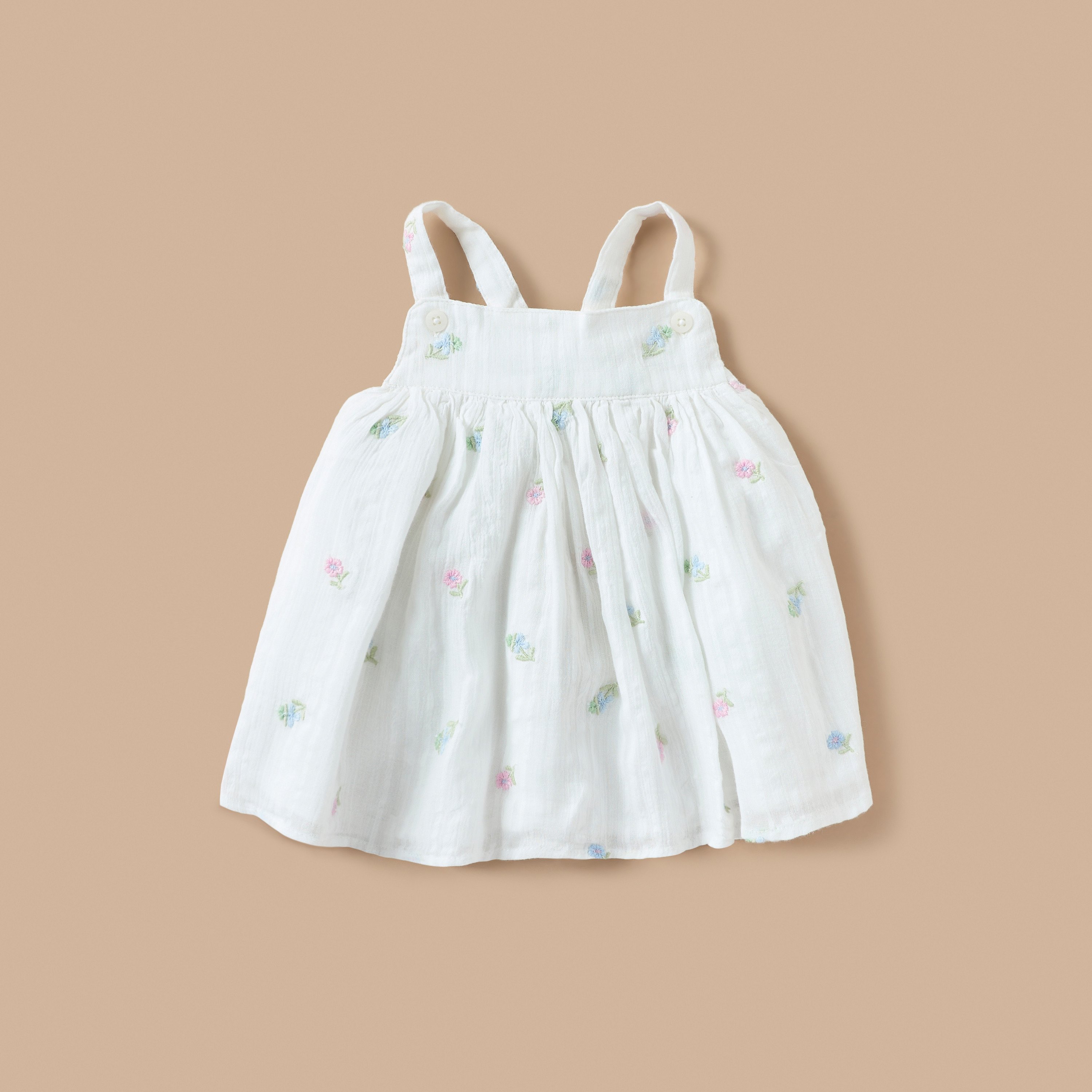 Giggles Floral Embroidered Top and Skirt Set-baby-girls-clothing-setsandcoords-image-2