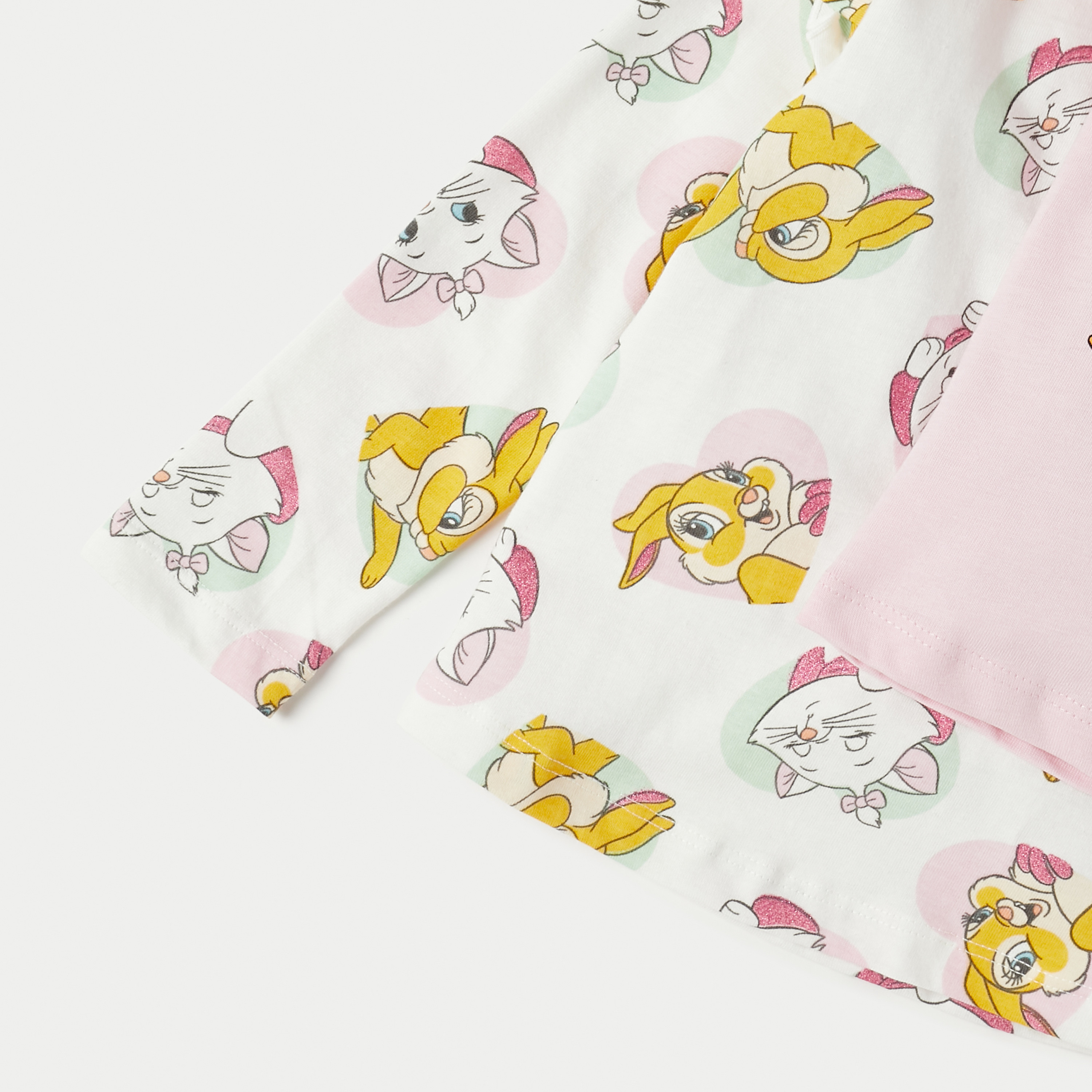 Disney Marie Cat Print T-shirt - Set of 2-baby-girls-clothing-multipacks-image-5