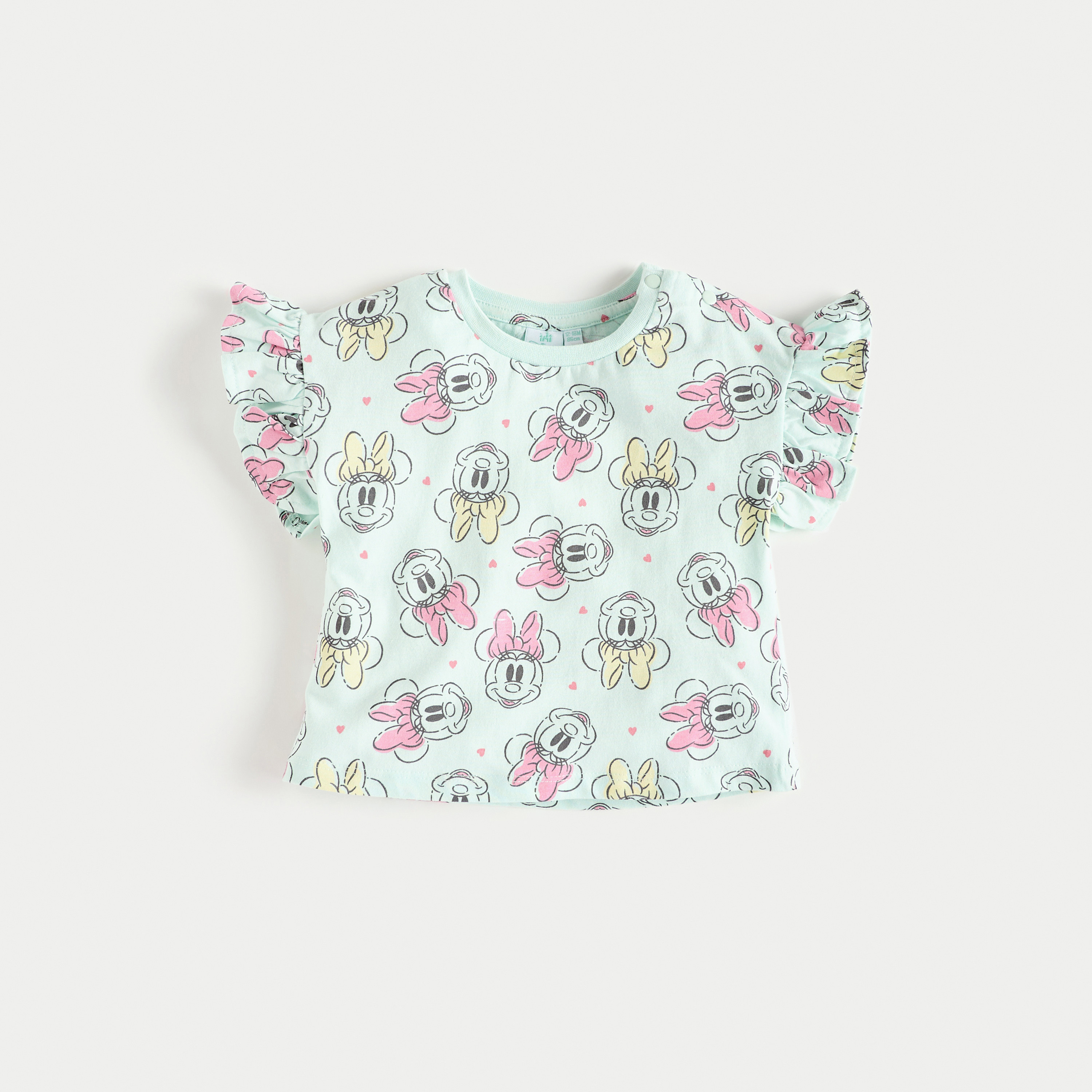 تيشيرتات إيه لاين بأكمام قصيرة وطبعات ميني ماوس من ديزني - طقم من قطعتين-baby-girls-clothing-multipacks-image-2