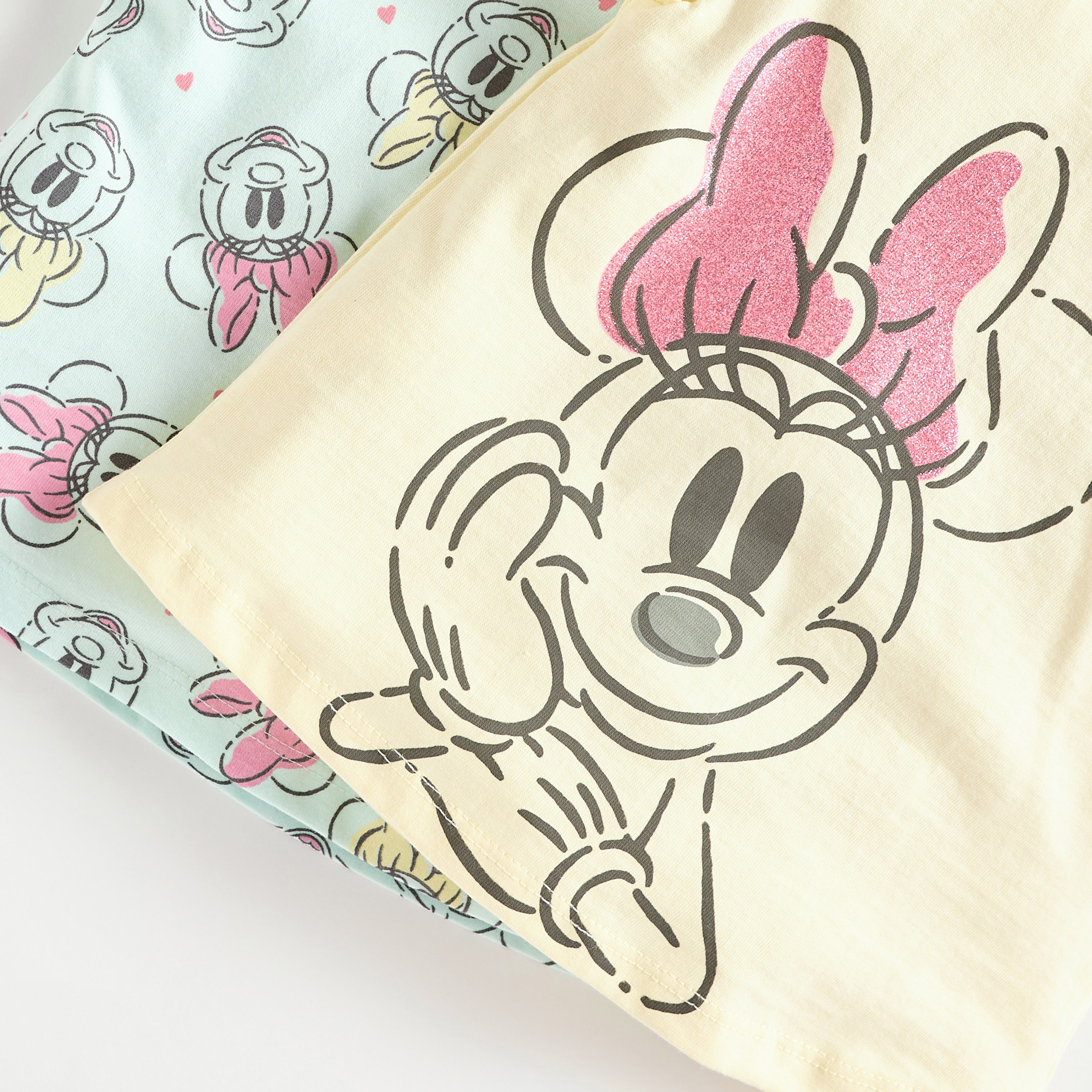 تيشيرتات إيه لاين بأكمام قصيرة وطبعات ميني ماوس من ديزني - طقم من قطعتين-baby-girls-clothing-multipacks-image-5