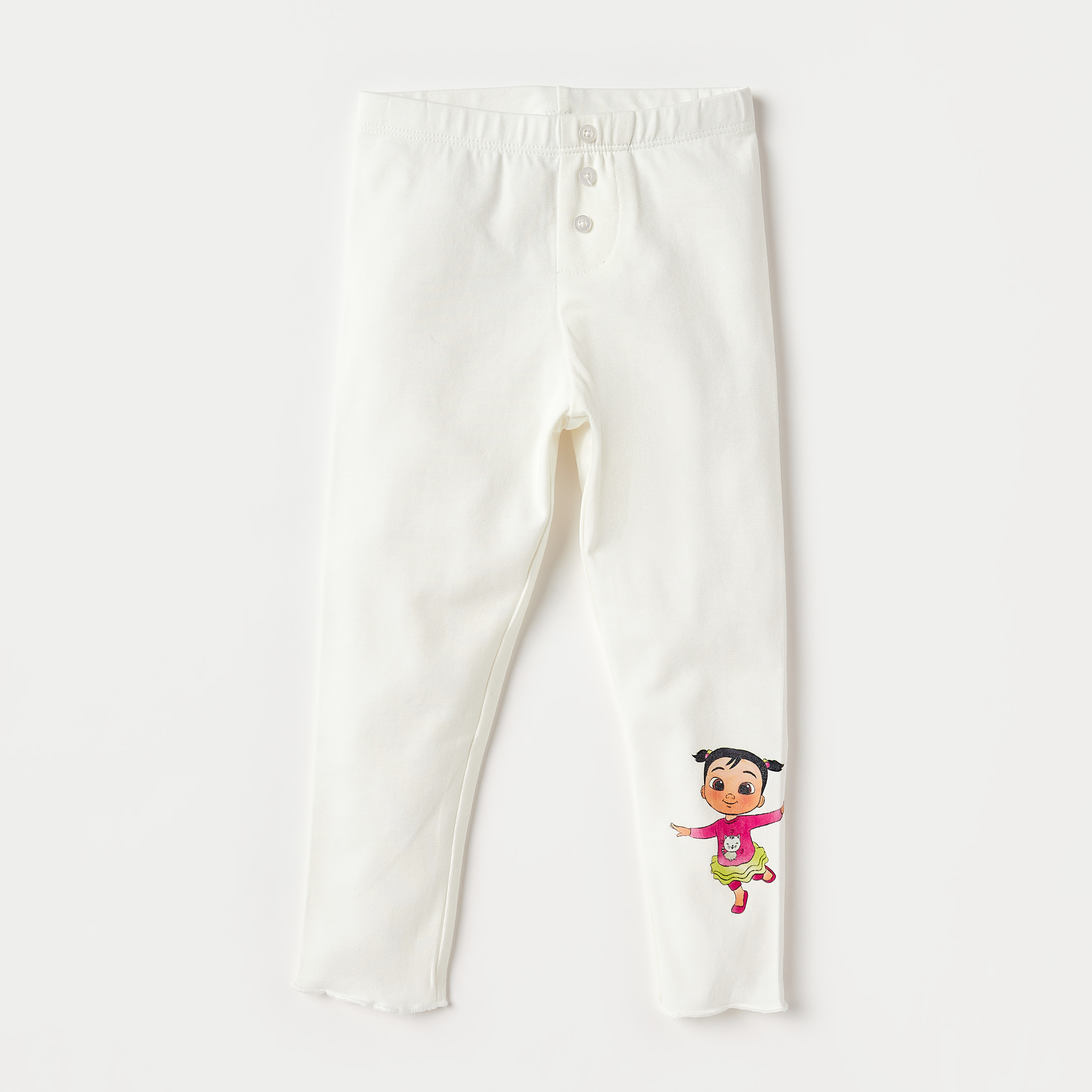 MoonBug Cocomelon Print Leggings with Elasticated Waistband - Set of 2-baby-girls-clothing-bottoms-leggings-image-3