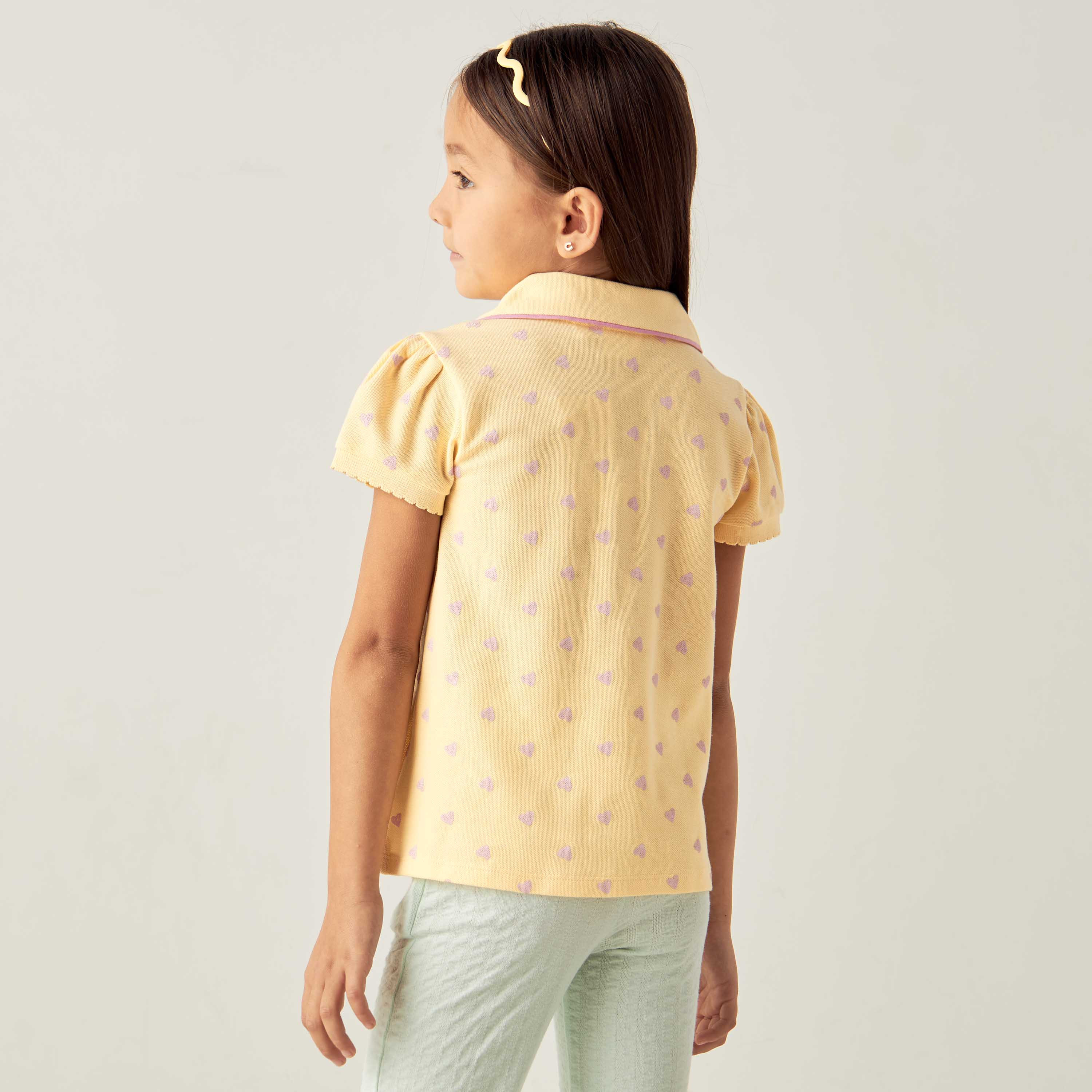 تيشيرت بولو بأكمام قصيرة وطبعات من جونيورز-girls-clothing-tshirts-image-3