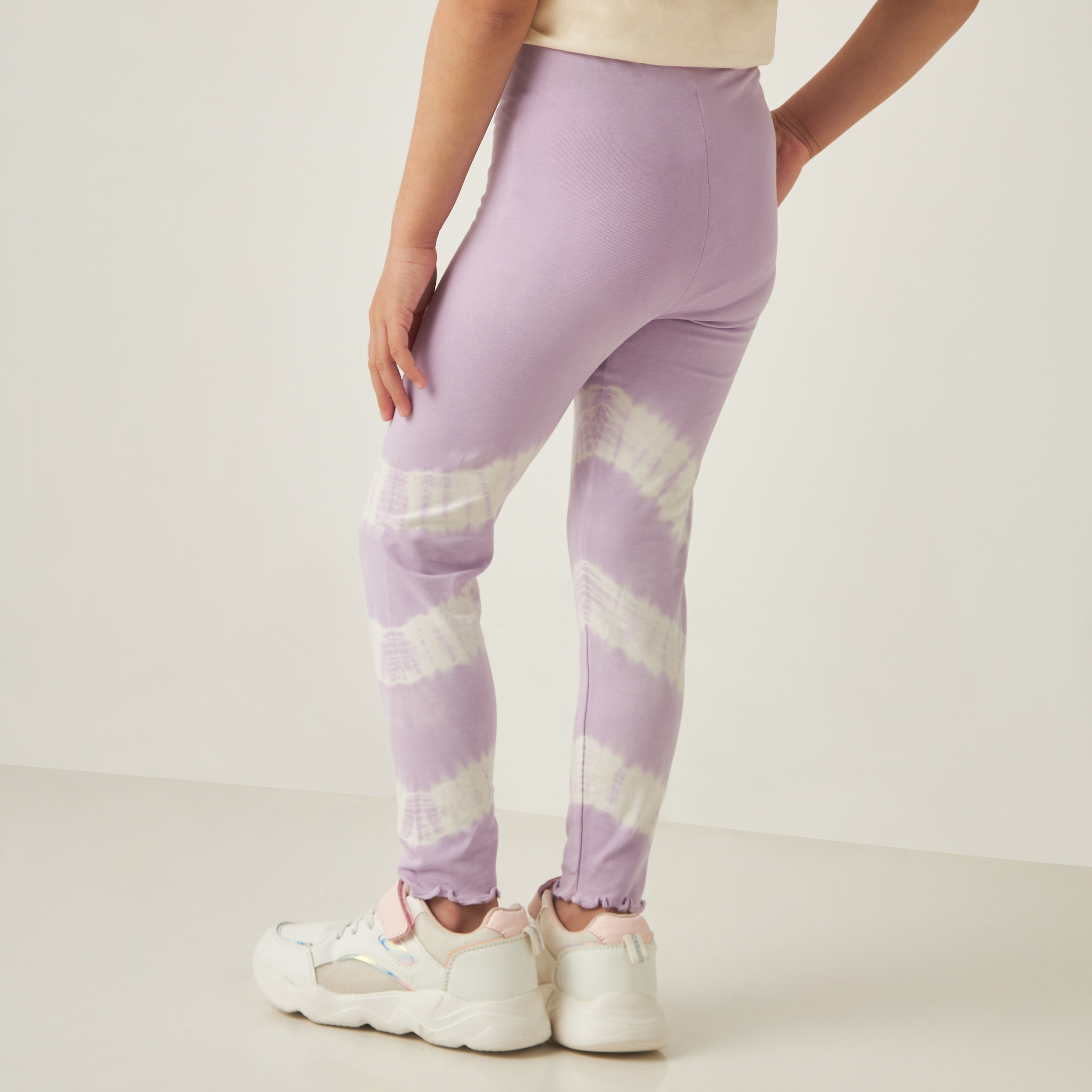 Juniors Assorted Leggings with Elasticated Waistband - Set of 2-baby-girls-clothing-bottoms-leggings-image-2