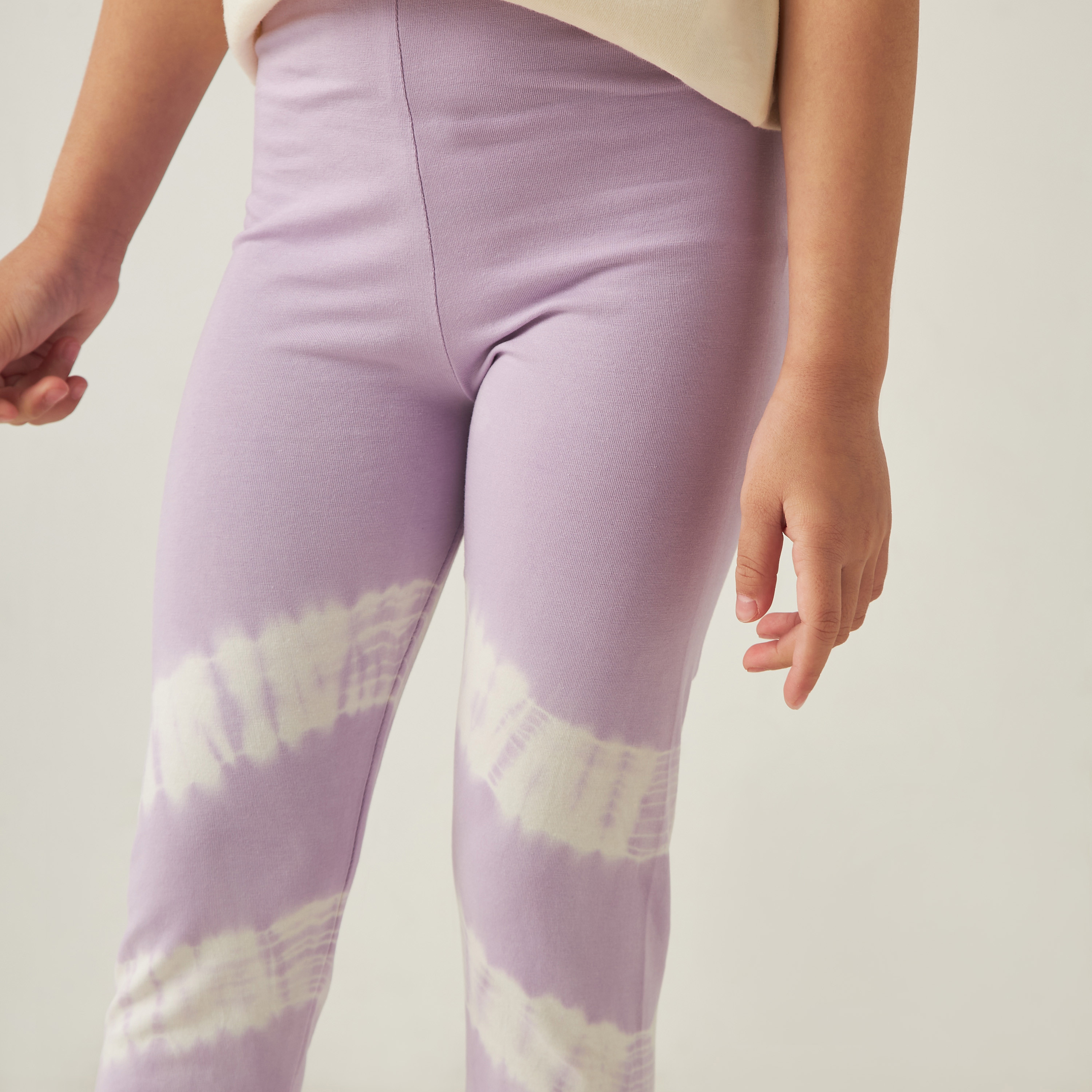 Juniors Assorted Leggings with Elasticated Waistband - Set of 2-baby-girls-clothing-bottoms-leggings-image-3