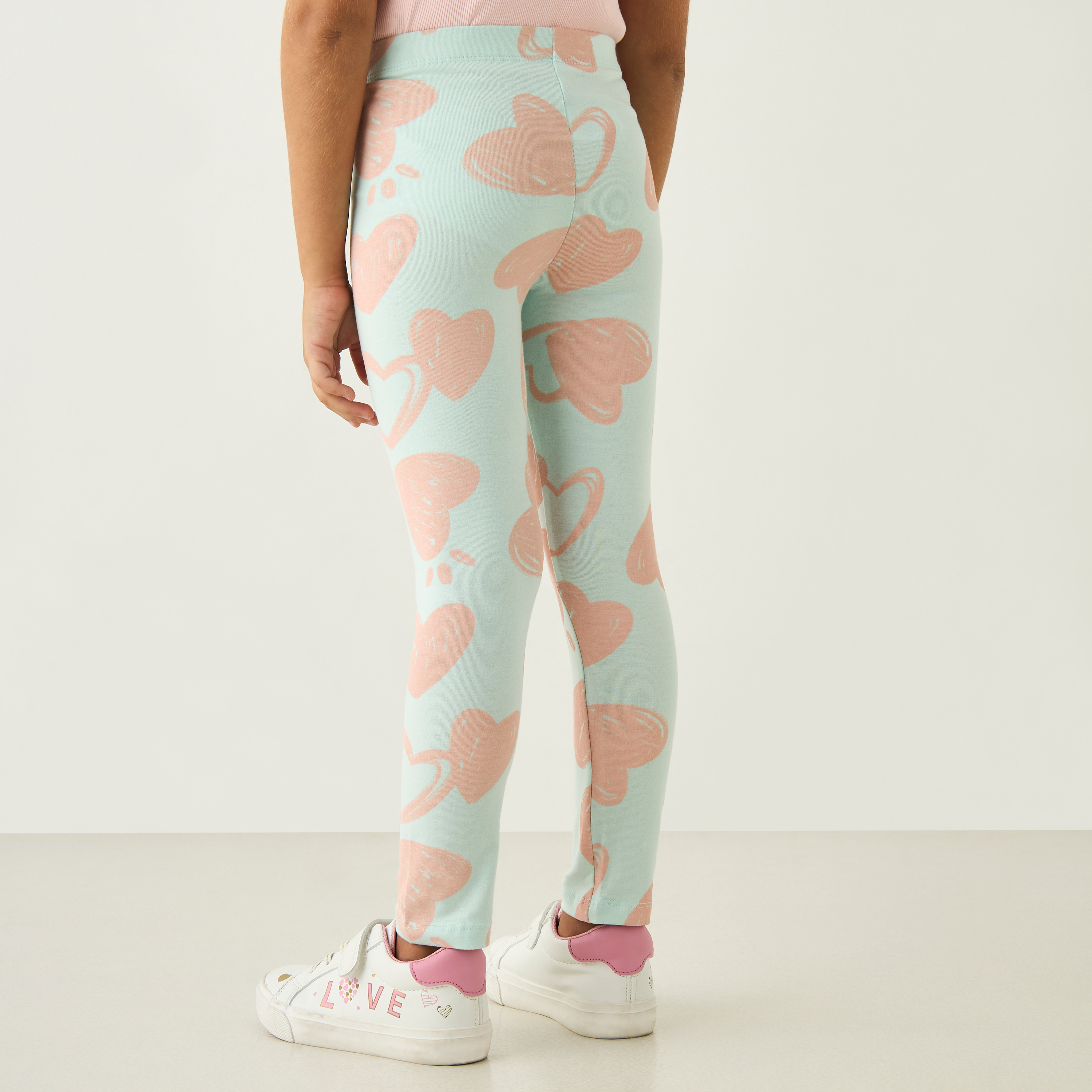بنطلونات ليقنز متنوعة بخصر مطّاطي من جونيورز - طقم من 3 قطع-baby-girls-clothing-bottoms-leggings-image-4