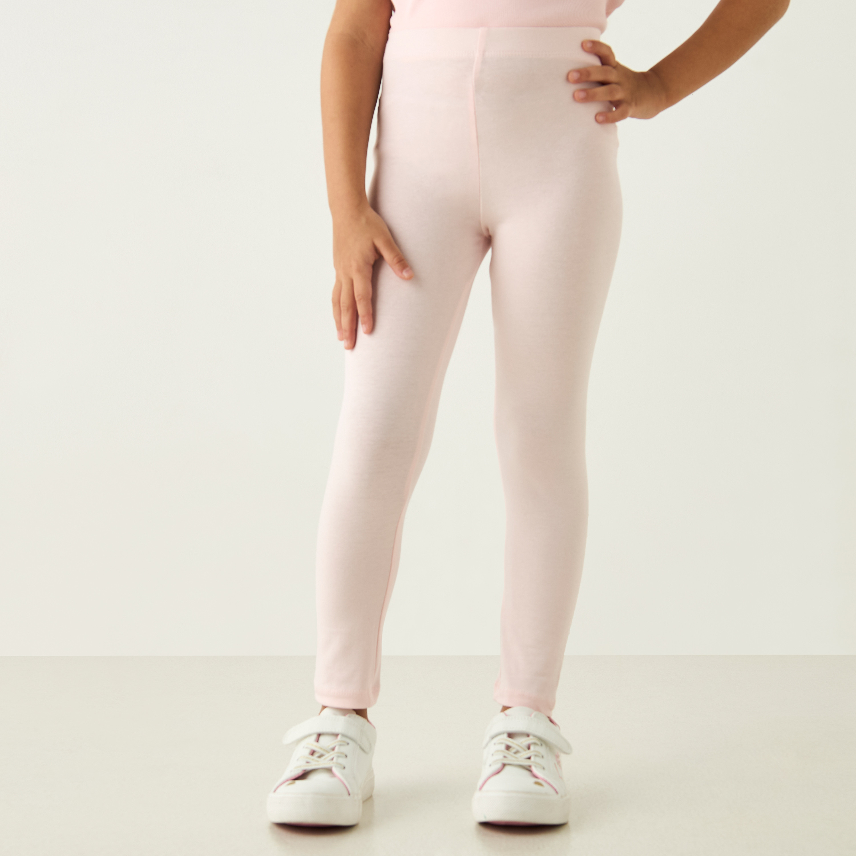 بنطلونات ليقنز متنوعة بخصر مطّاطي من جونيورز - طقم من 3 قطع-baby-girls-clothing-bottoms-leggings-image-7
