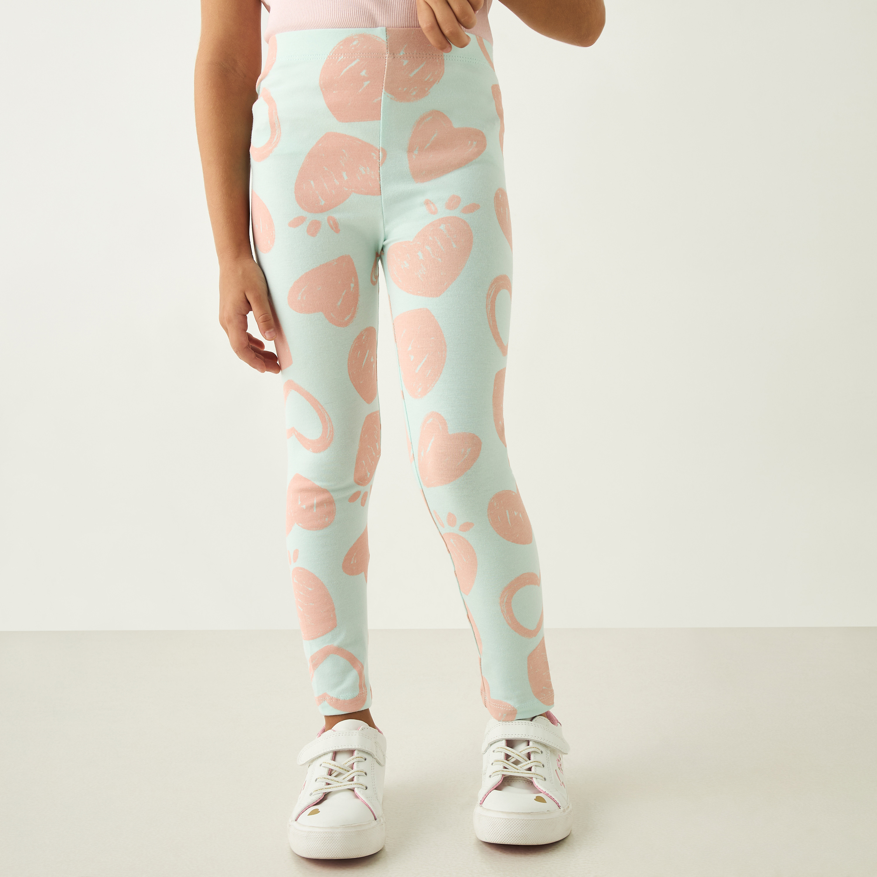 بنطلونات ليقنز متنوعة بخصر مطّاطي من جونيورز - طقم من 3 قطع-baby-girls-clothing-bottoms-leggings-image-3