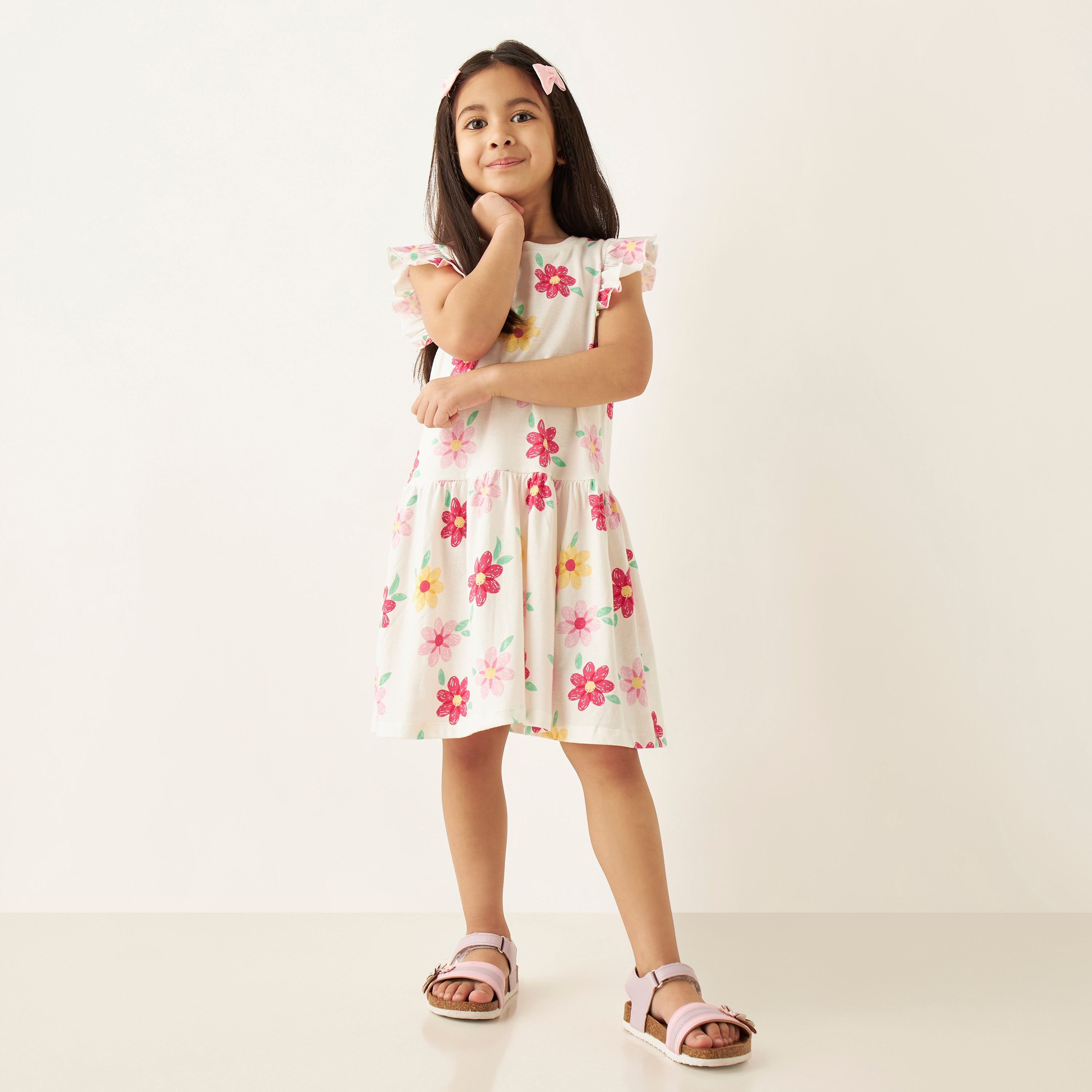 Juniors All-Over Floral Print Sleeveless A-line Dress with Ruffles-girls-clothing-dressesandjumpsuits-image-2