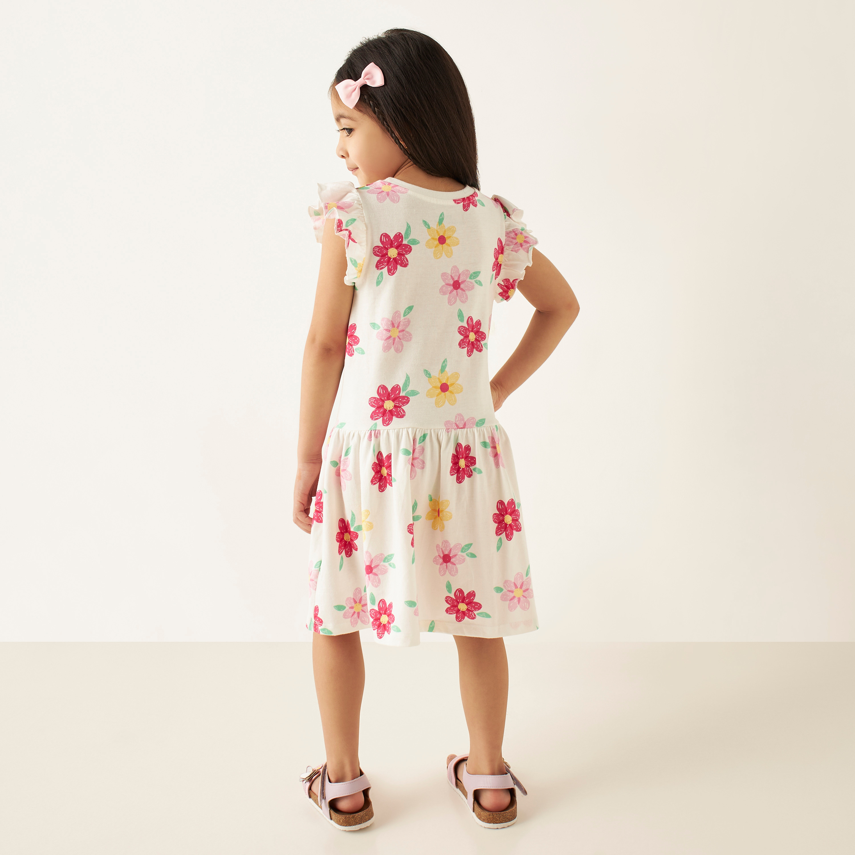 Juniors All-Over Floral Print Sleeveless A-line Dress with Ruffles-girls-clothing-dressesandjumpsuits-image-4
