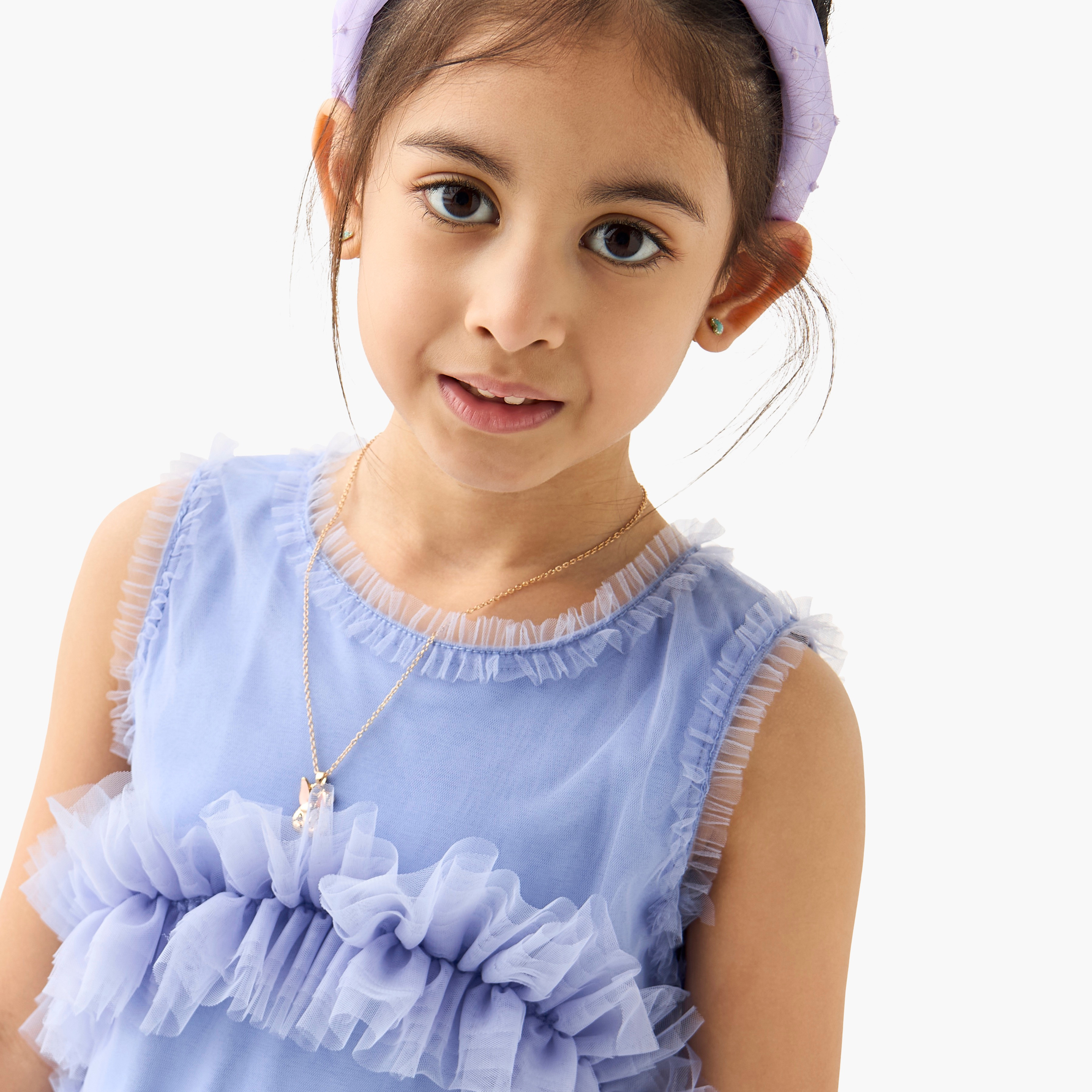 Juniors Textured Sleeveless Dress with Button Closure-girls-clothing-dressesandjumpsuits-image-4