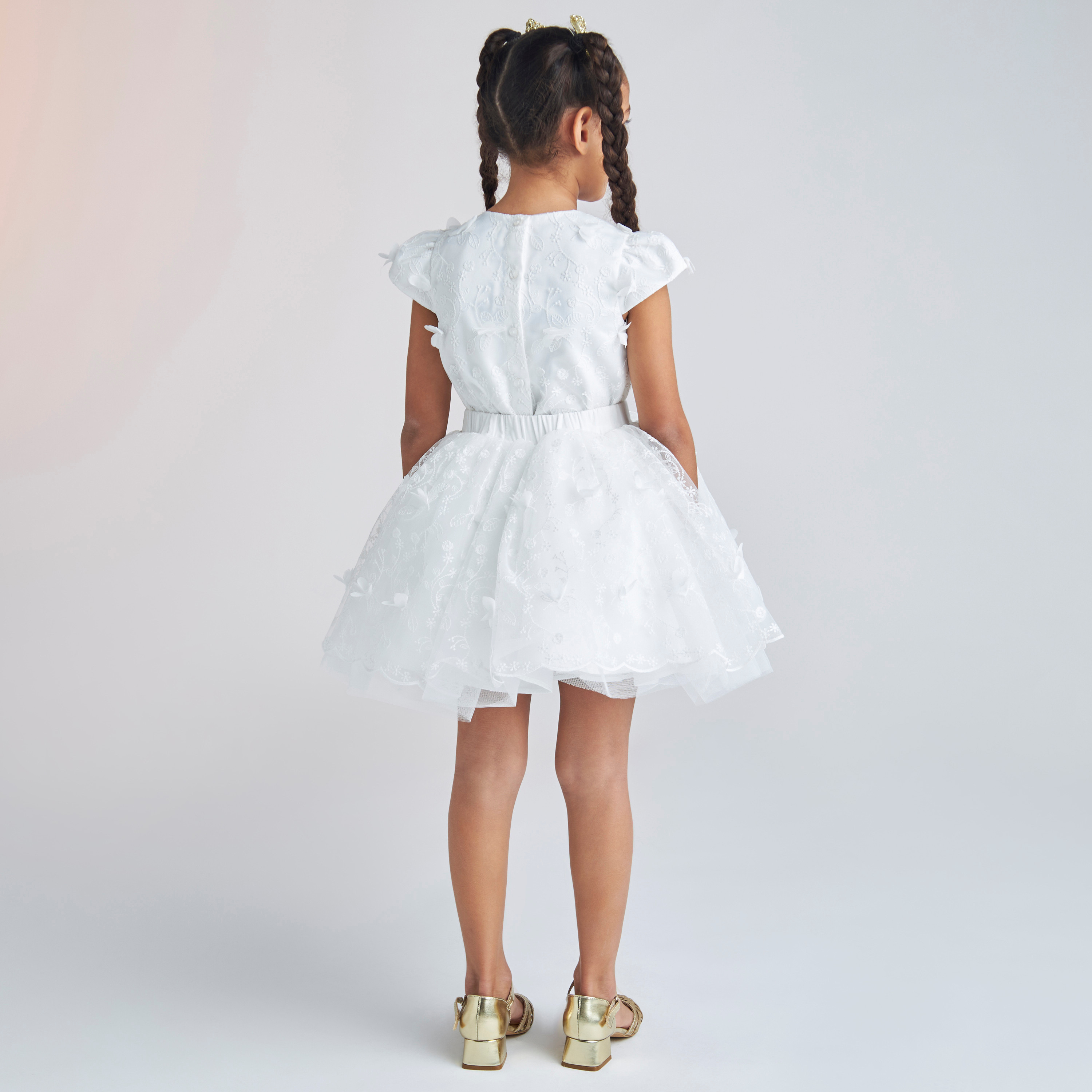 Juniors Floral Textured Cap Sleeve Top and Skirt Set-baby-girls-clothing-setsandcoords-image-4