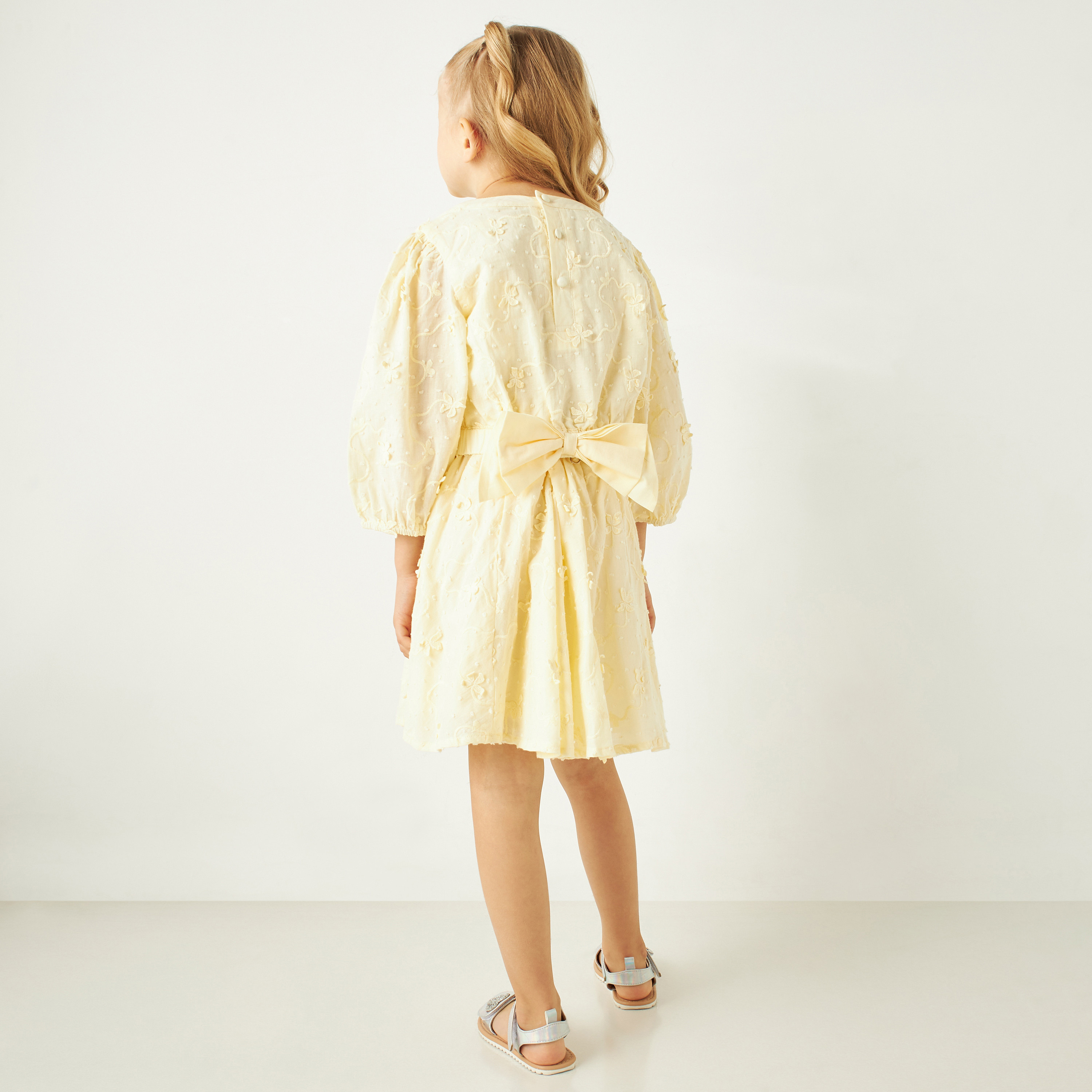 Eligo Butterfly Textured Top and Skirt Set-baby-girls-clothing-setsandcoords-image-4
