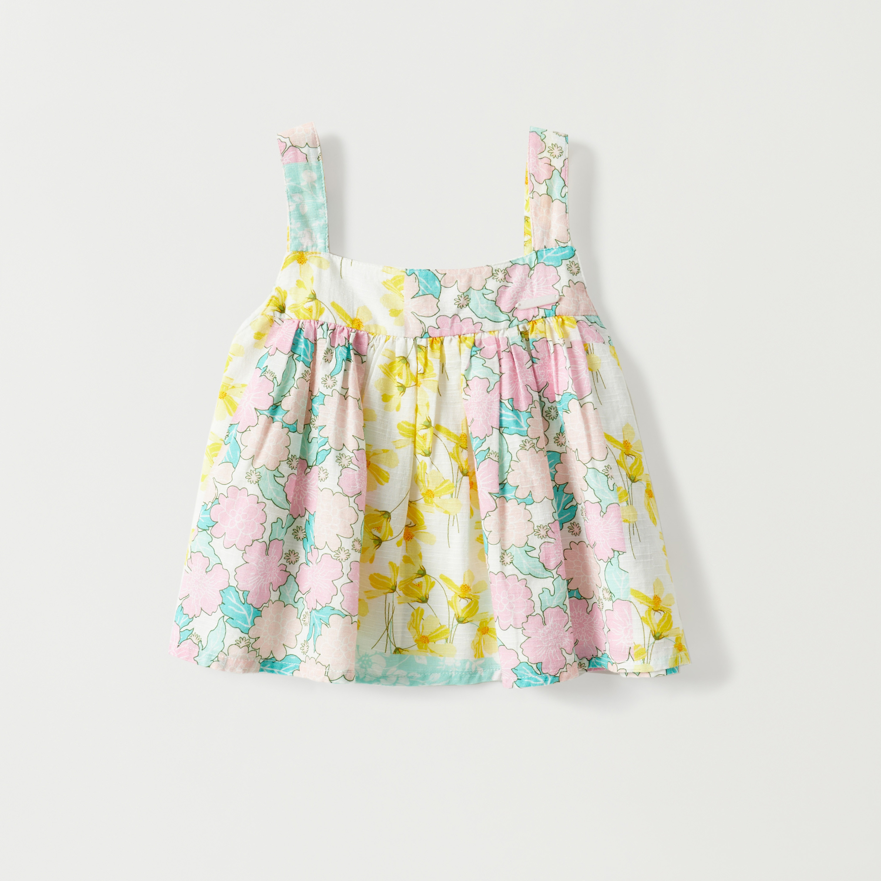 Lee Cooper All-Over Floral Print Sleeveless Top and Flared Pant Set-baby-girls-clothing-setsandcoords-image-3