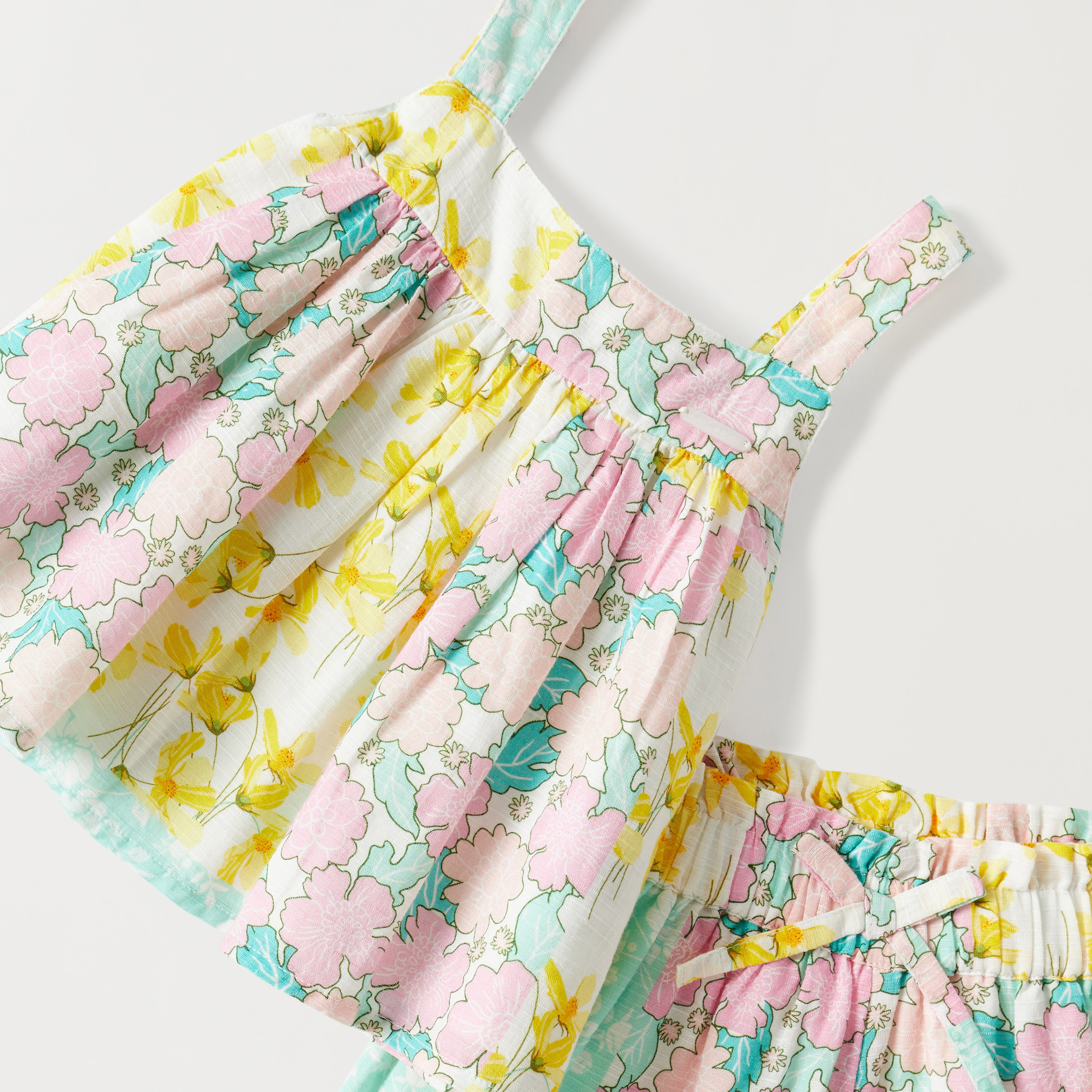 Lee Cooper All-Over Floral Print Sleeveless Top and Flared Pant Set-baby-girls-clothing-setsandcoords-image-4
