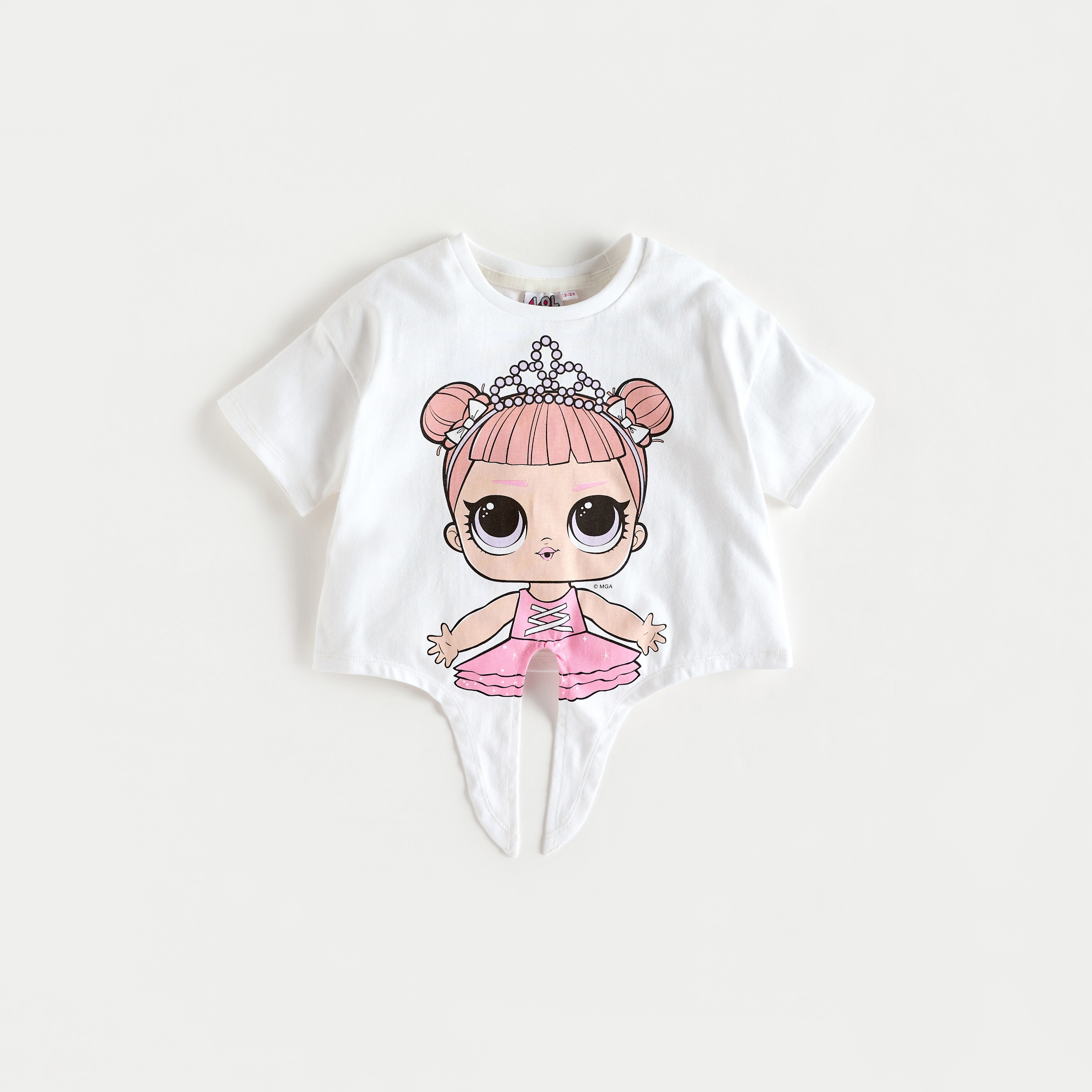 L.O.L! Surprise Print Top and Shorts Set-baby-girls-clothing-setsandcoords-image-2
