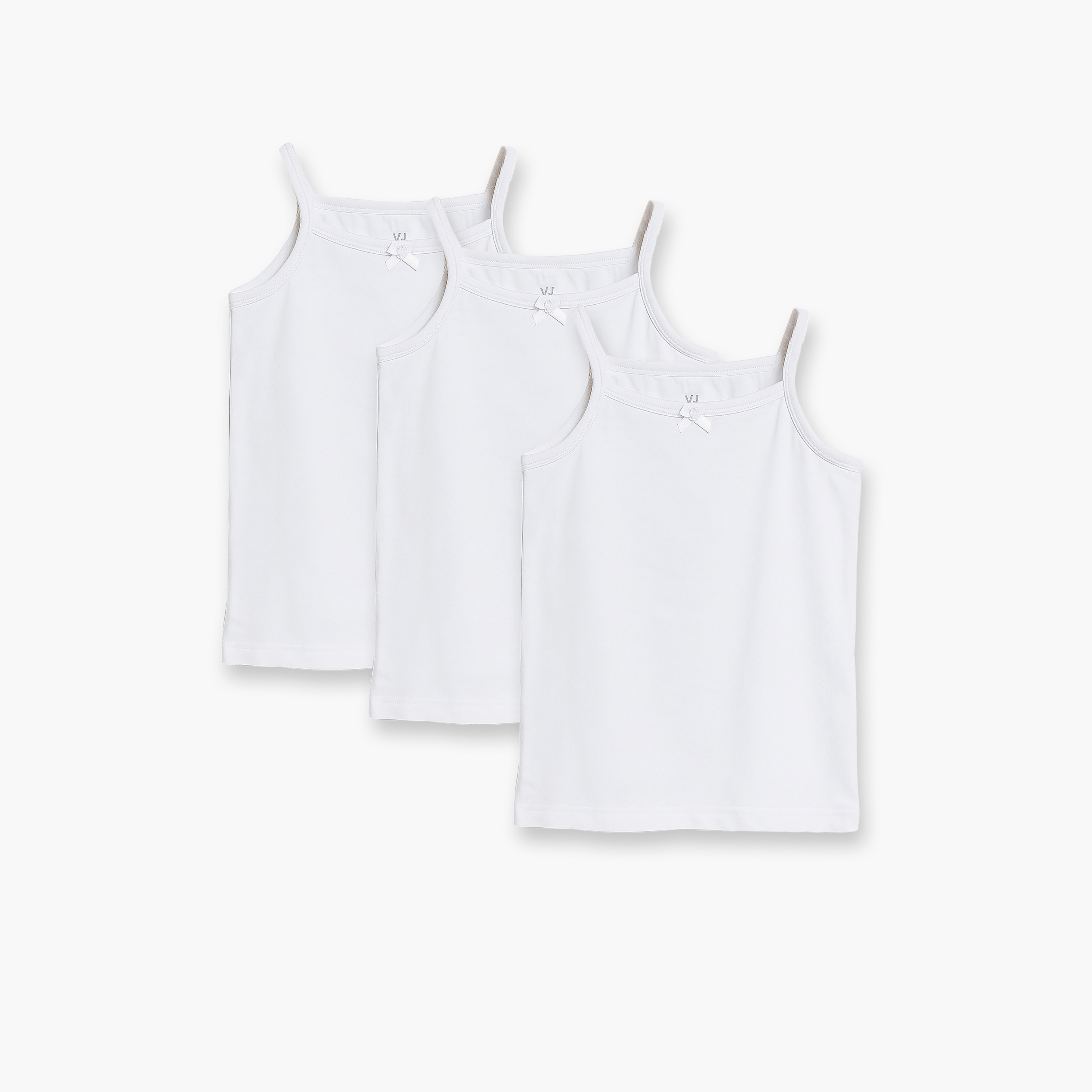 طقم قميص تحتي (كامي) ناعم وقابل للتمدد مكون من 3 قطع من فيكتور آند جين-girls-clothing-innerwear-vests-image-1