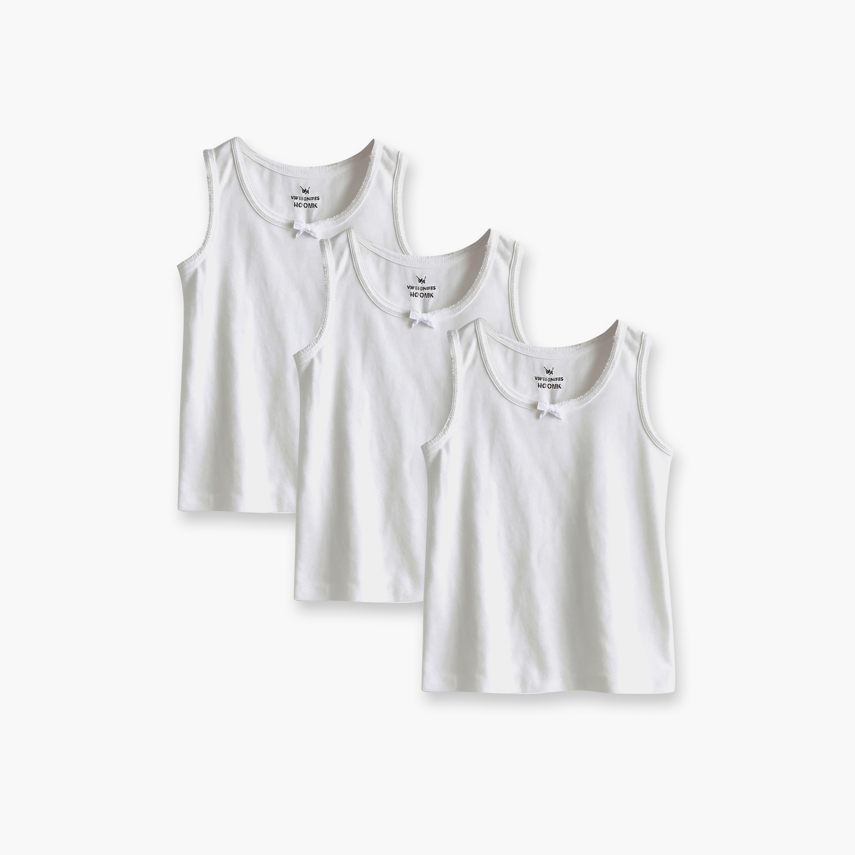 طقم فيست (صدرية) ناعم وقابل للتمدد مكون من 3 قطع من فيكتور آند جين-girls-clothing-innerwear-vests-image-1