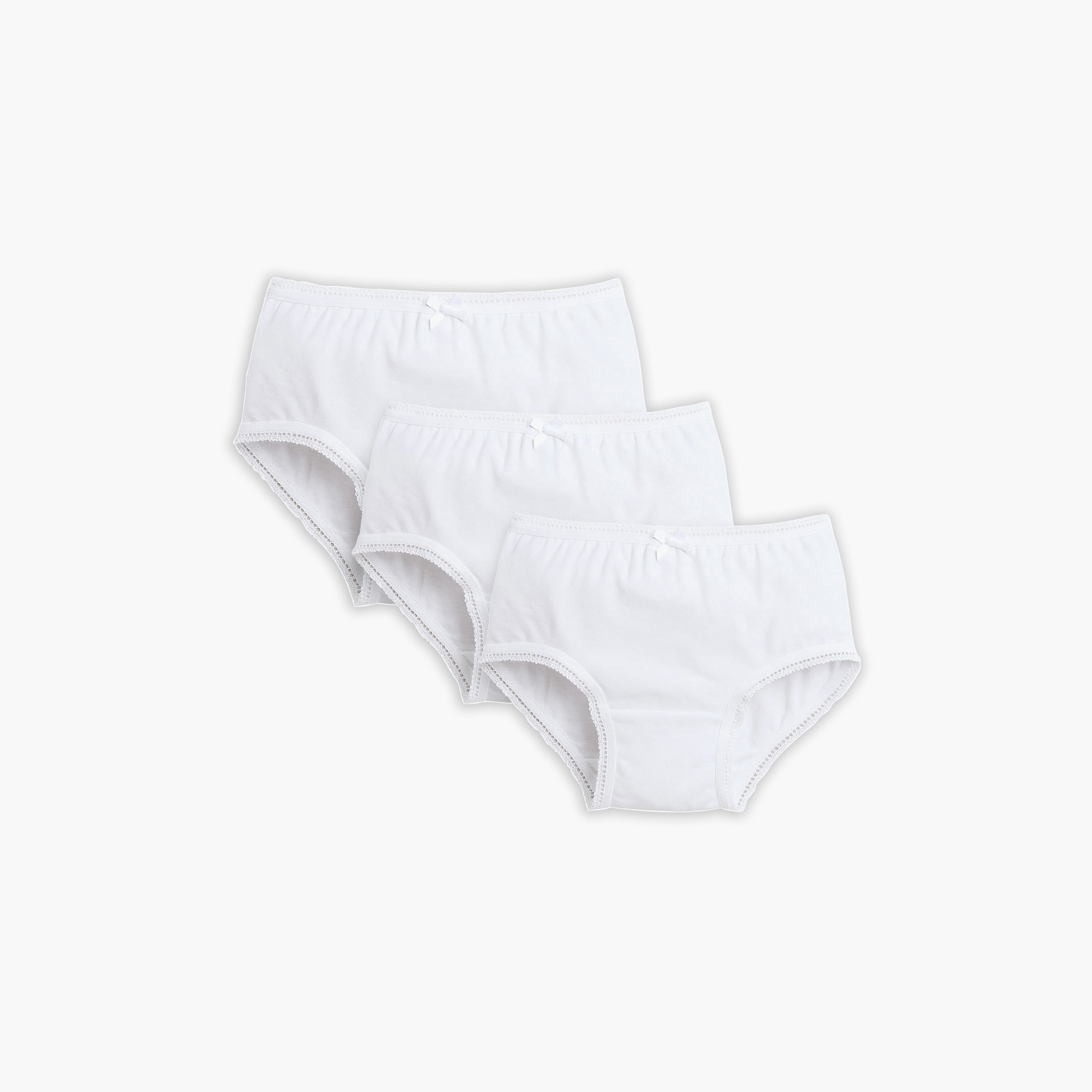 طقم 3 قطع كيلوتات قطن من فيكتور أند جين-girls-clothing-innerwear-panties-image-1