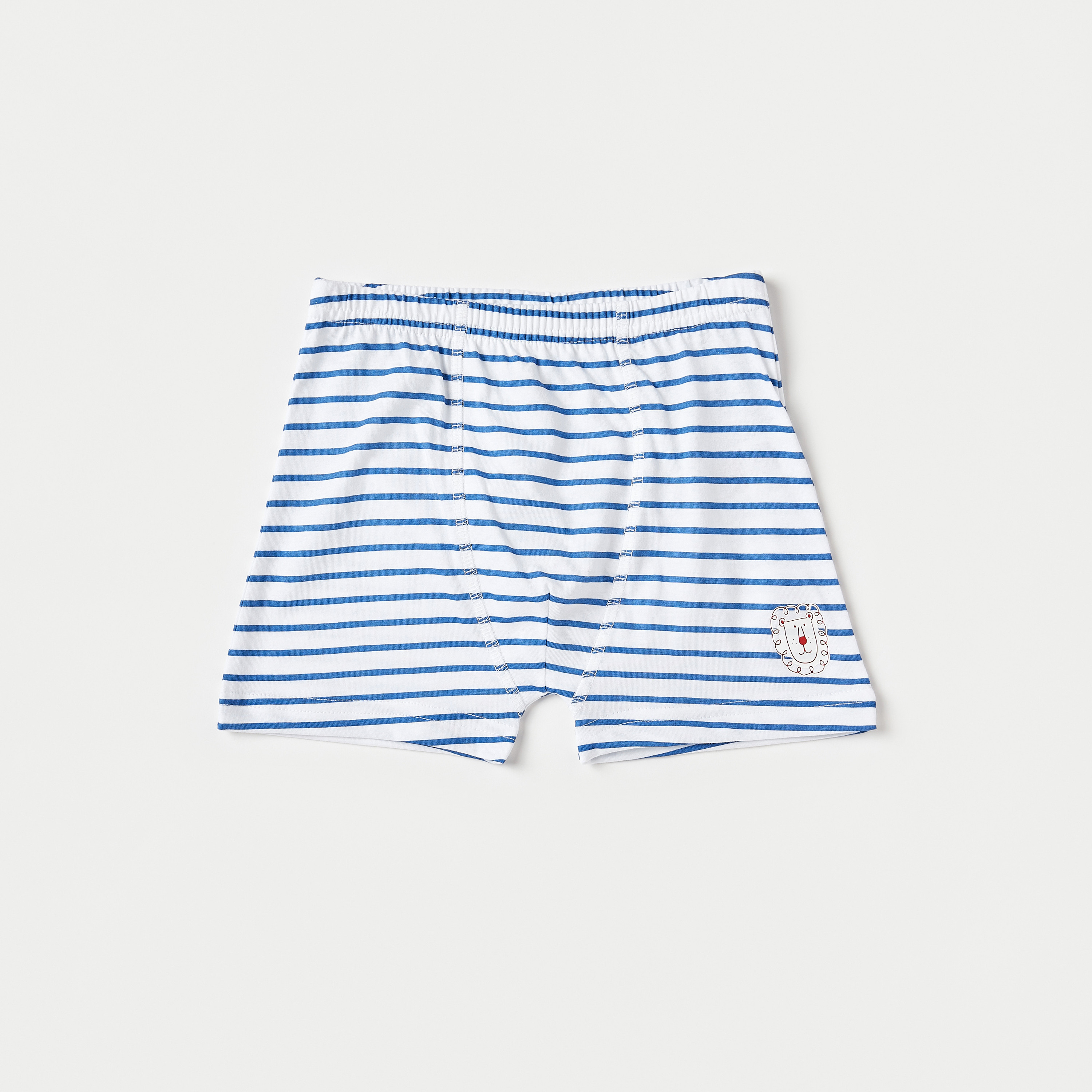 Juniors Striped Trunks - Set of 7-baby-boys-clothing-innerwear-image-2