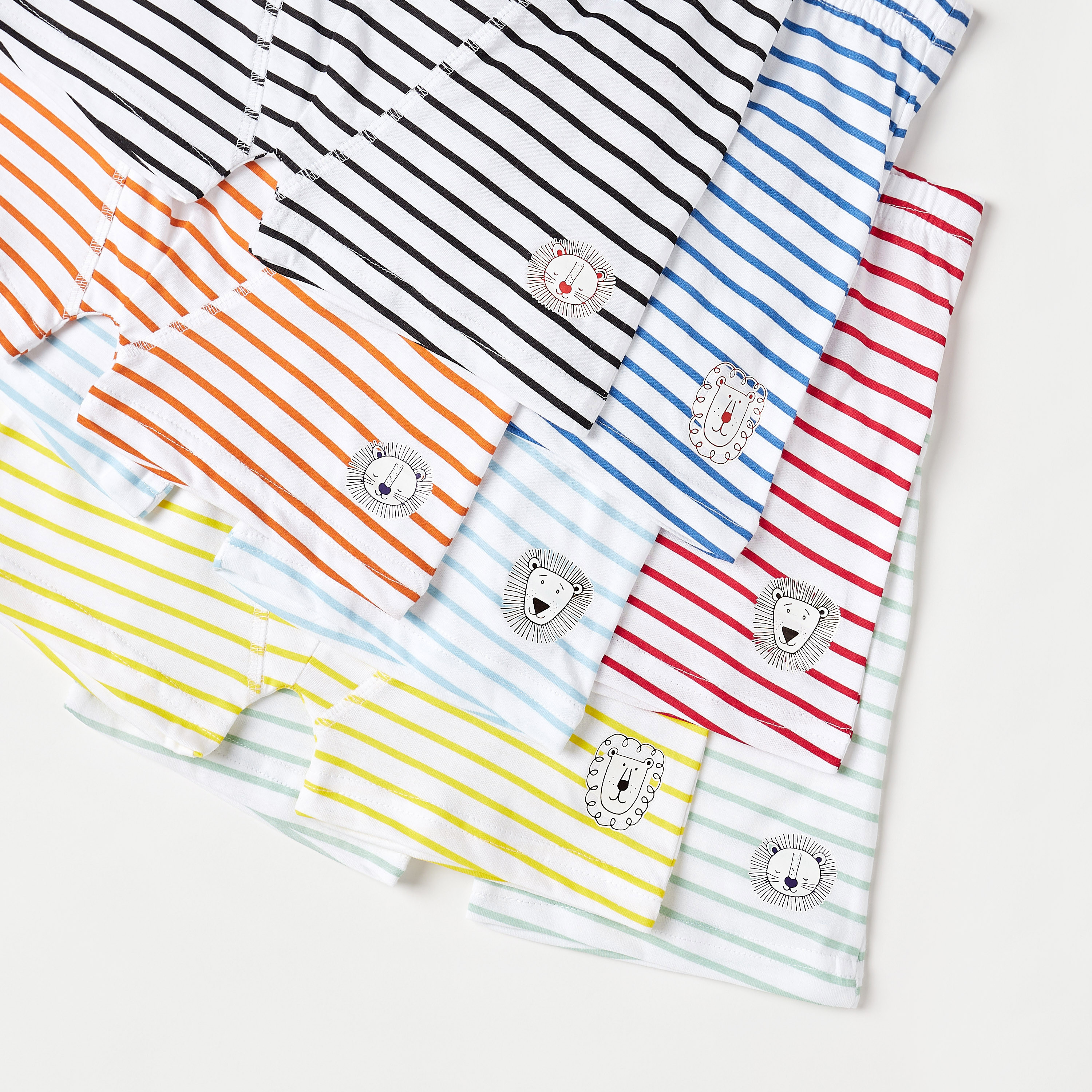 Juniors Striped Trunks - Set of 7-baby-boys-clothing-innerwear-image-4