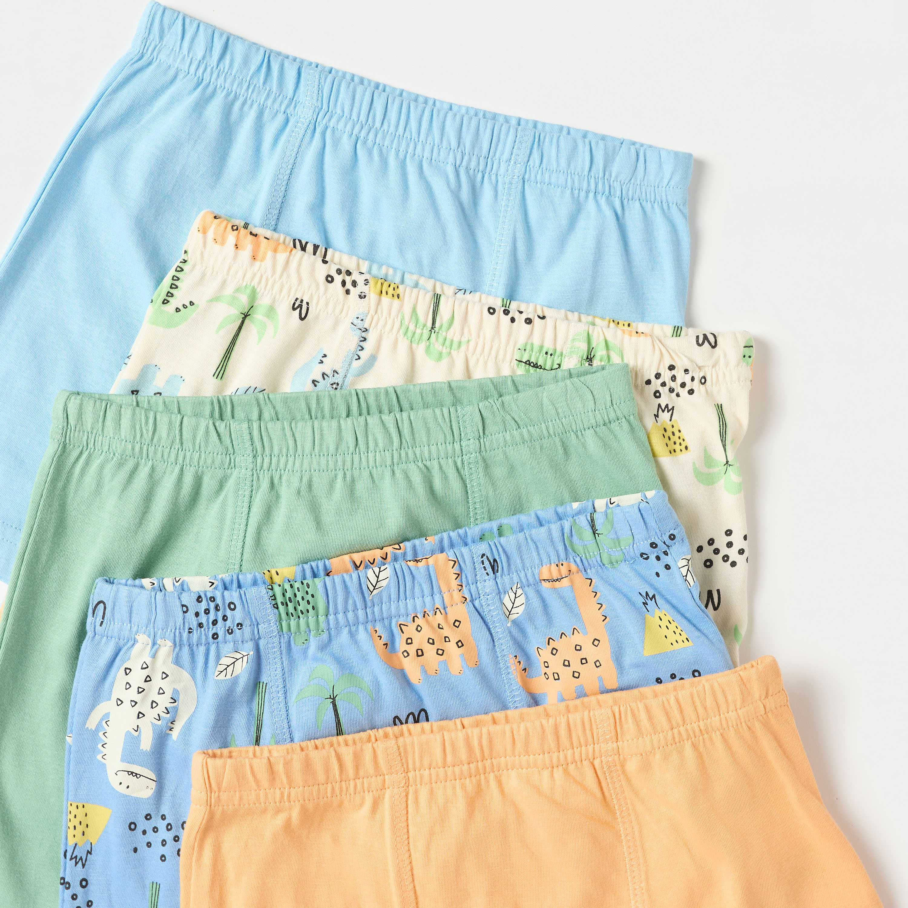 Juniors Dinosaur Print Boxers - Set of 5-boys-clothing-innerwear-boxersandbriefs-image-3
