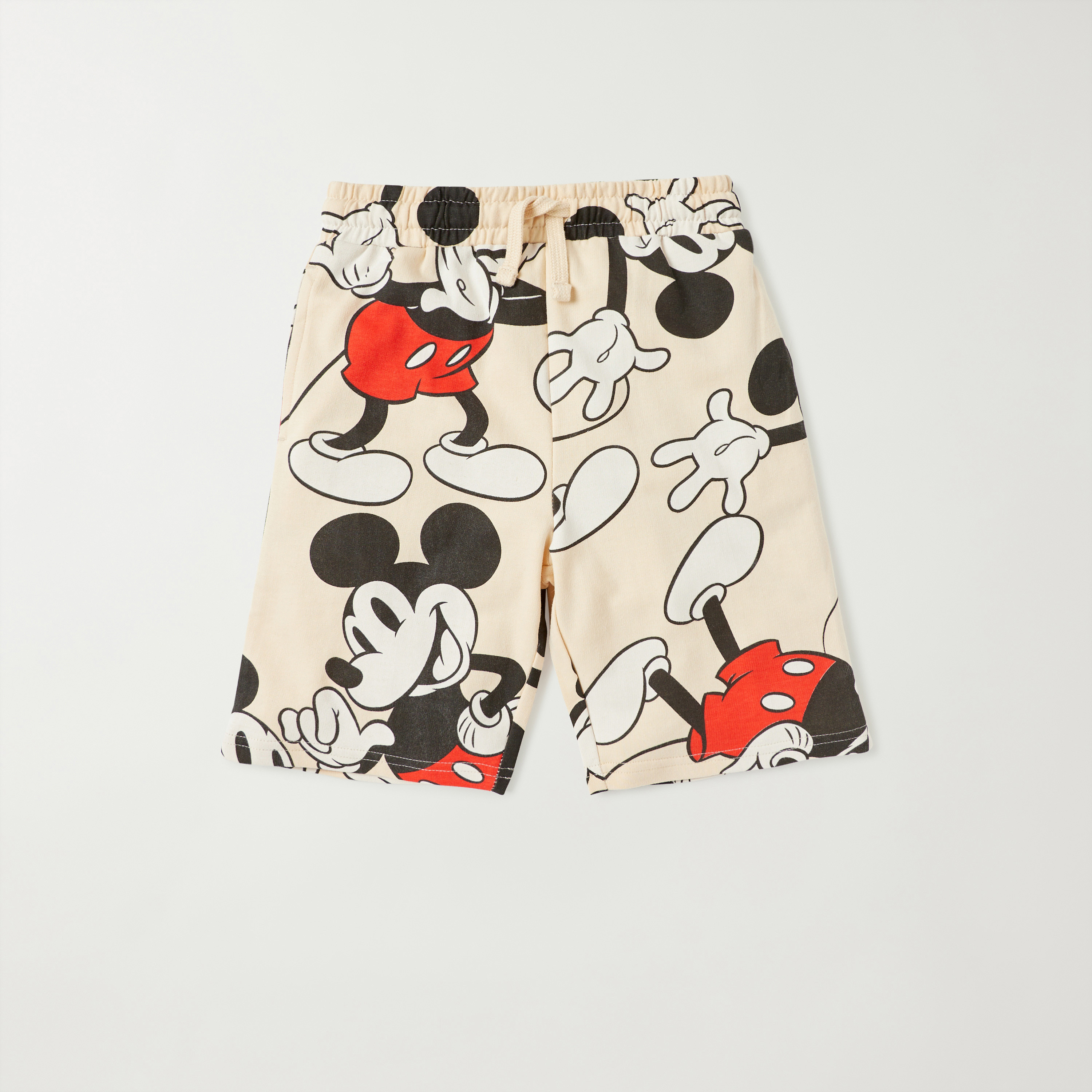 Disney All-Over Mickey Mouse Print T-shirt and Elasticated Shorts Sets-boys-clothing-nightwear-image-3