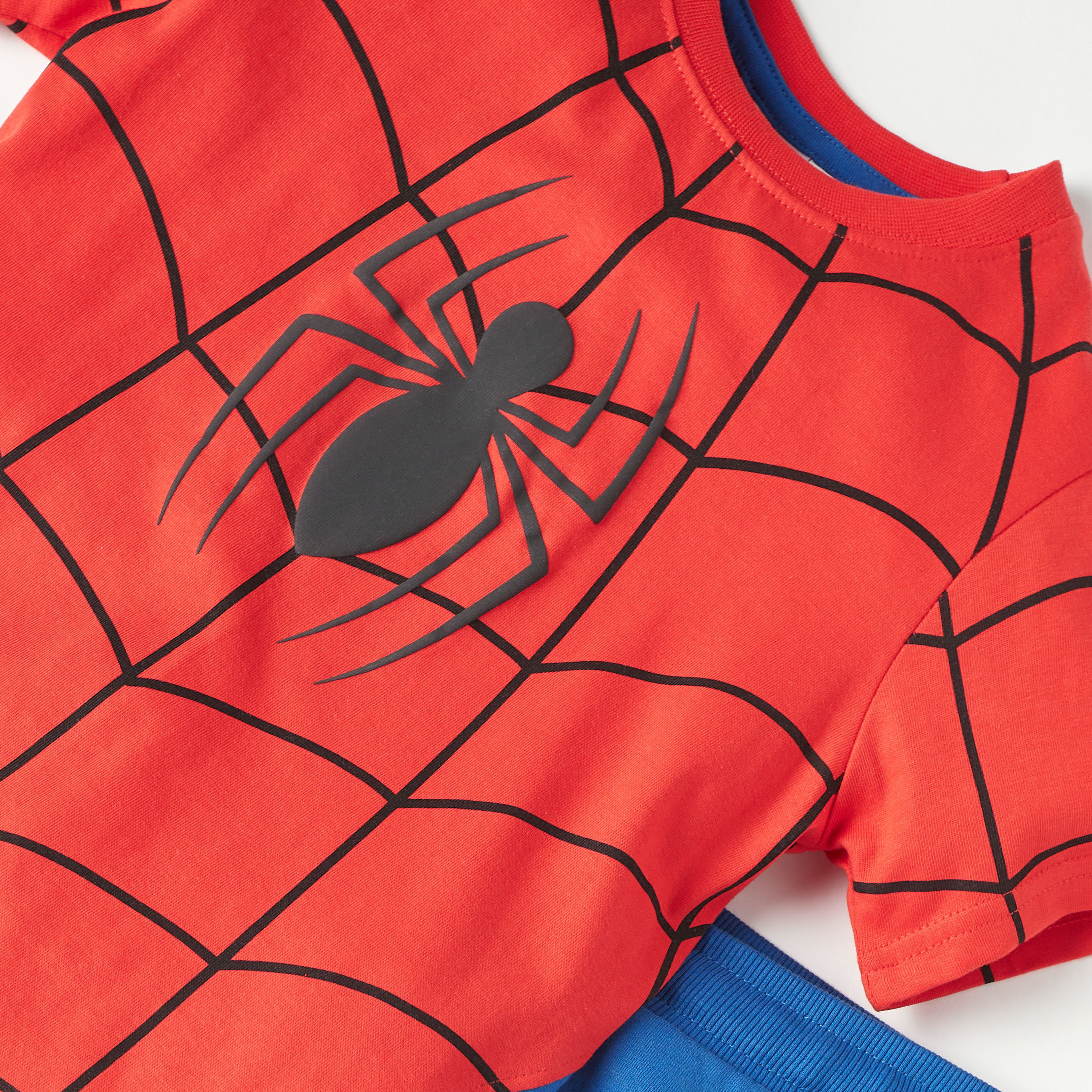 طقم بنطلون بيجاما وتيشيرت بطبعات سبايدر مان-boys-clothing-nightwear-image-4