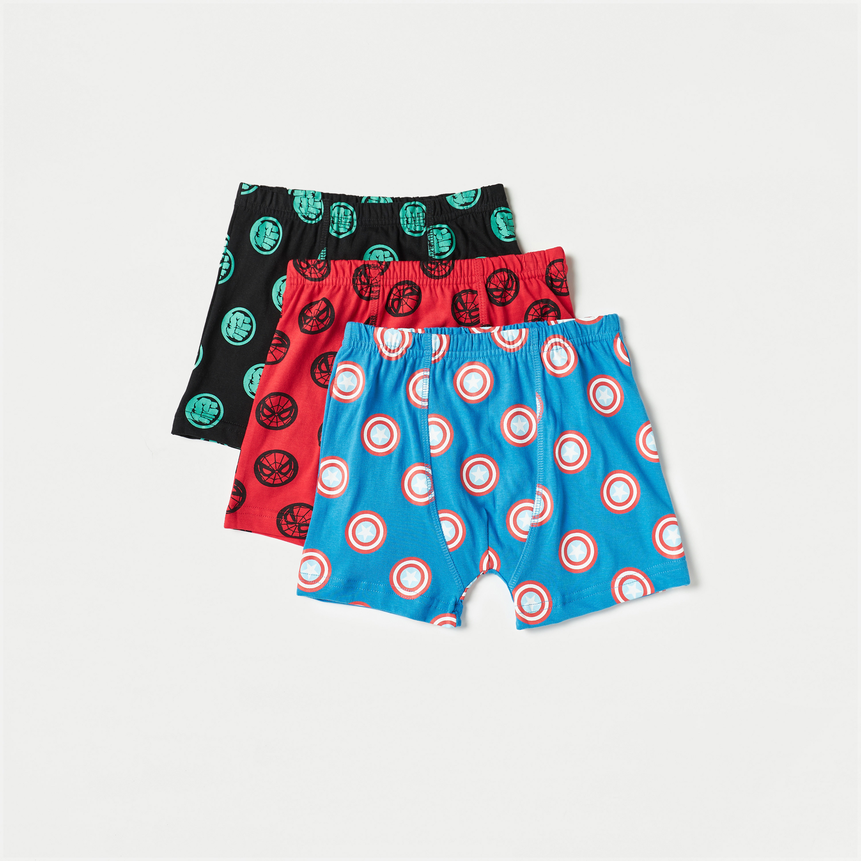 All-Over Print Boxers with Elasticated Waistband - Set of 3-baby-boys-clothing-innerwear-image-1