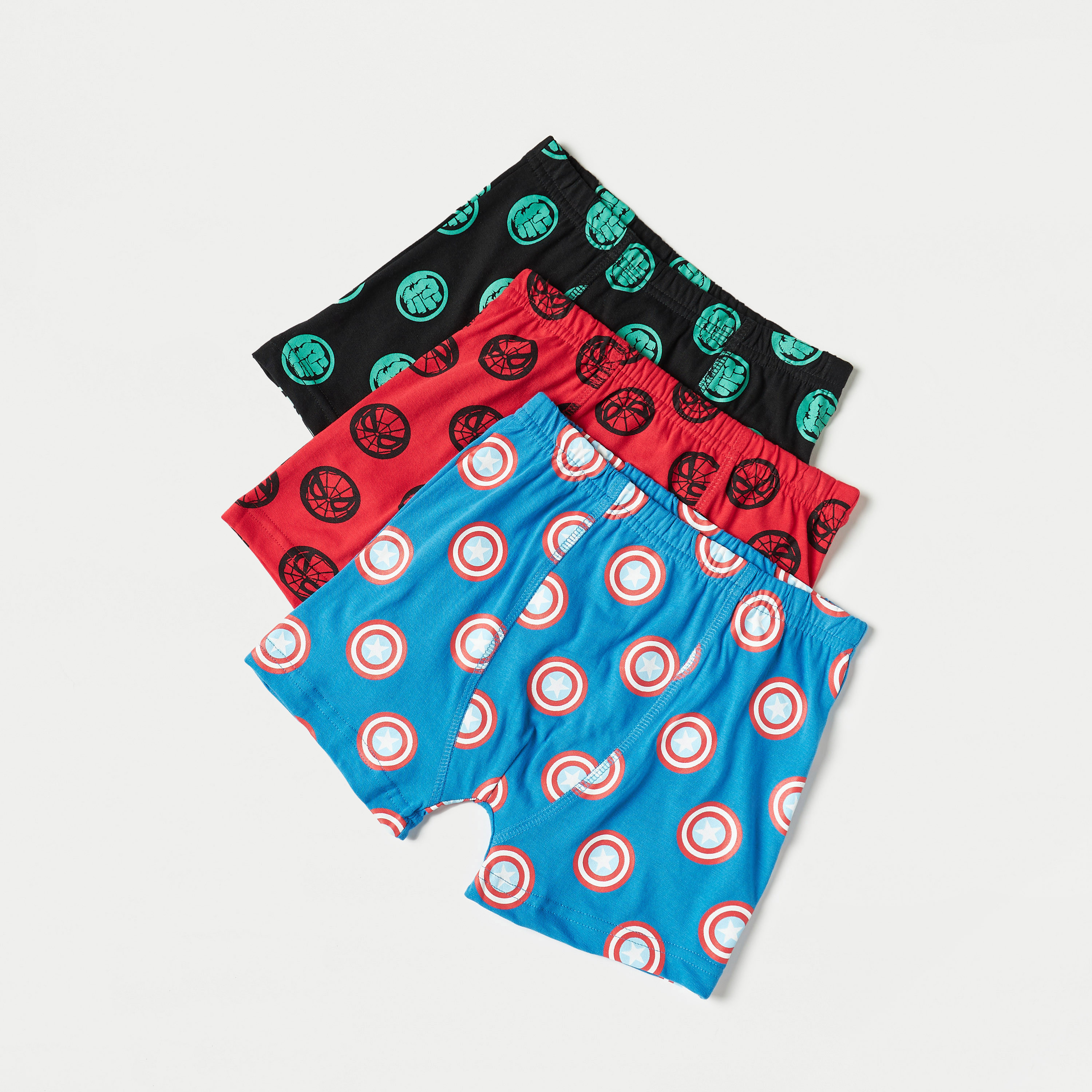 All-Over Print Boxers with Elasticated Waistband - Set of 3-baby-boys-clothing-innerwear-image-2