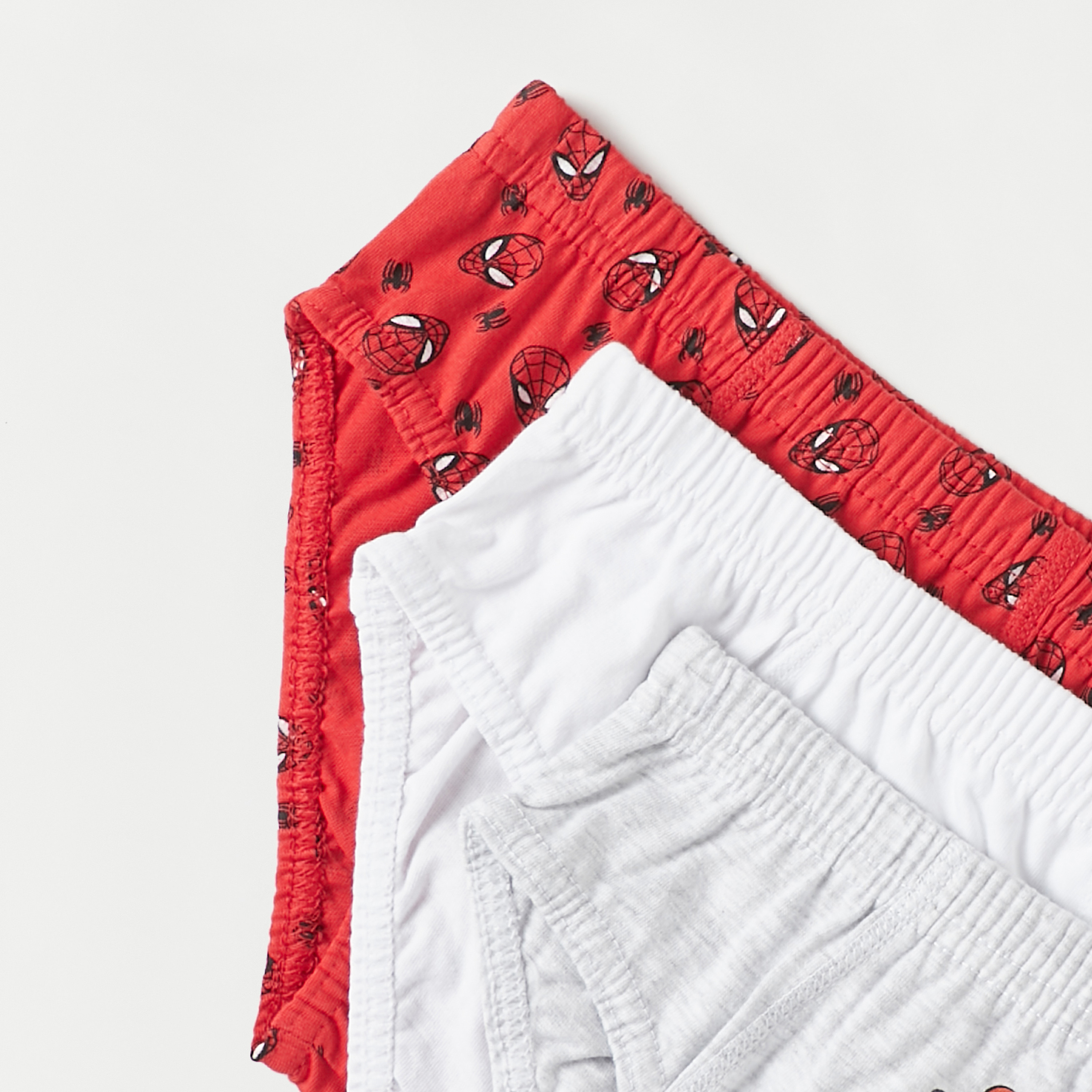 Spider-Man Print Briefs with Elasticated Waistband - Set of 3-baby-boys-clothing-innerwear-image-4