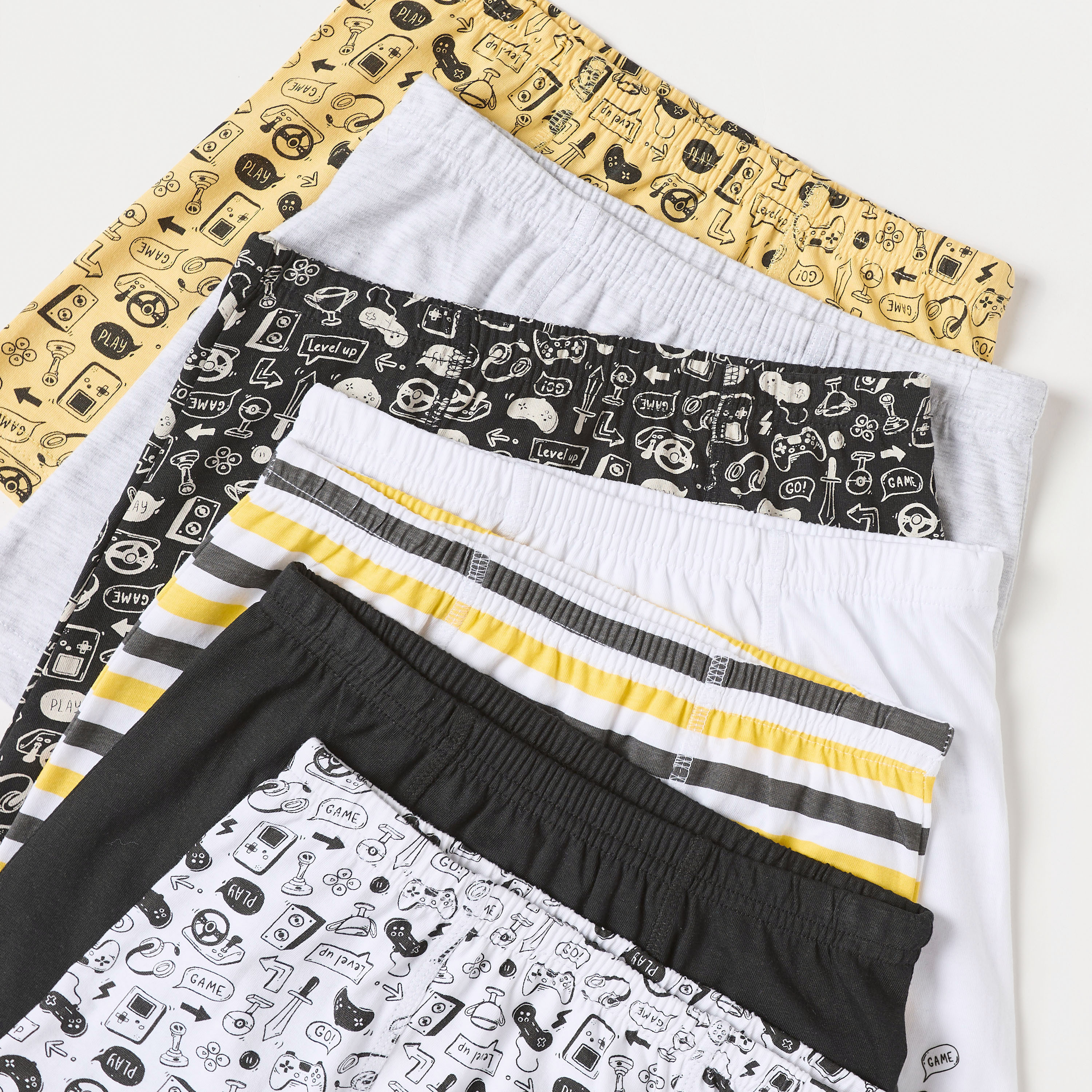 سراويل داخلية بوكسر بخصر مطّاطي وطبعات من جونيورز - طقم من 7 قطع-boys-clothing-innerwear-boxersandbriefs-image-3
