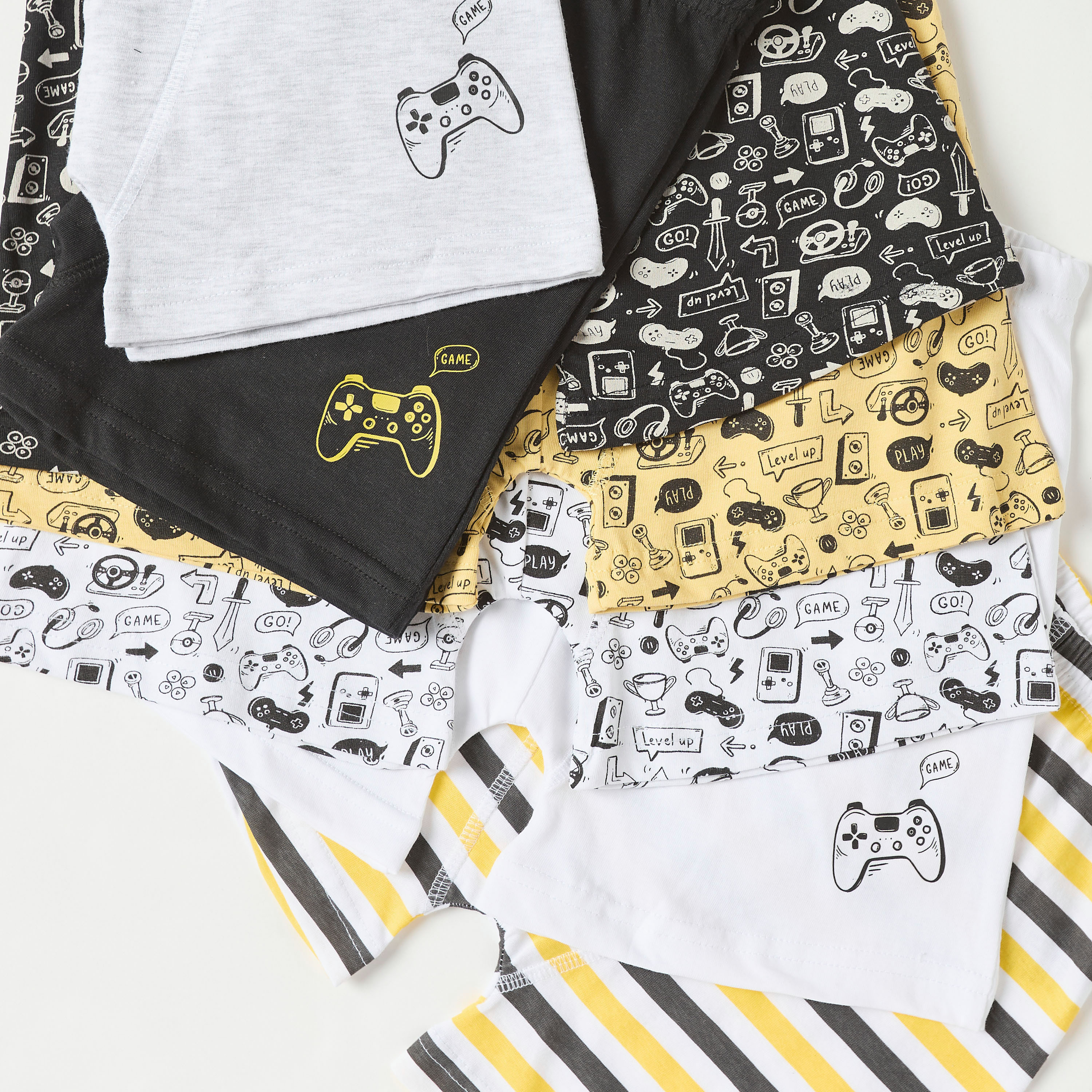 سراويل داخلية بوكسر بخصر مطّاطي وطبعات من جونيورز - طقم من 7 قطع-boys-clothing-innerwear-boxersandbriefs-image-4