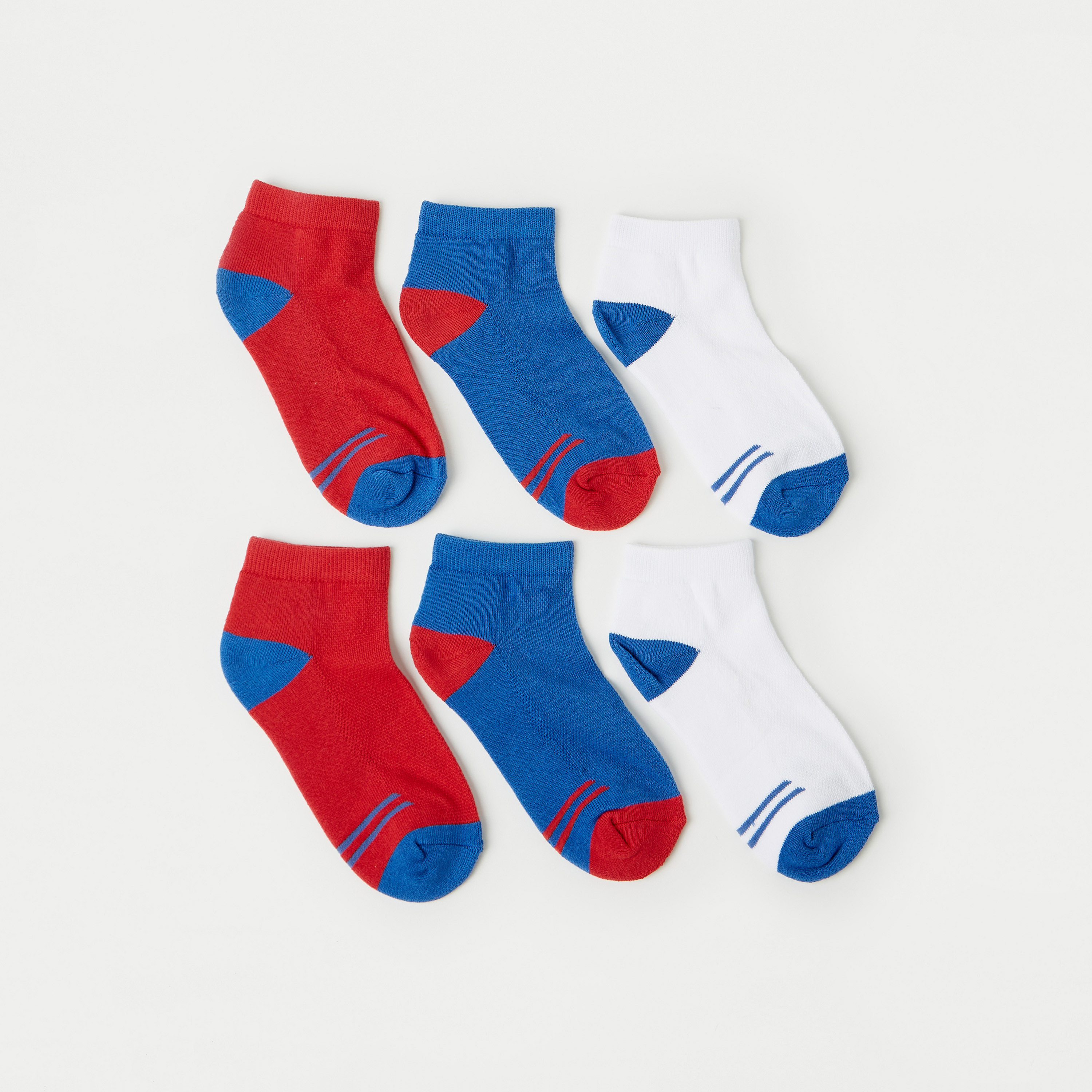 Juniors Colourblock Socks - Set of 3-boys-accessories-socks-image-1