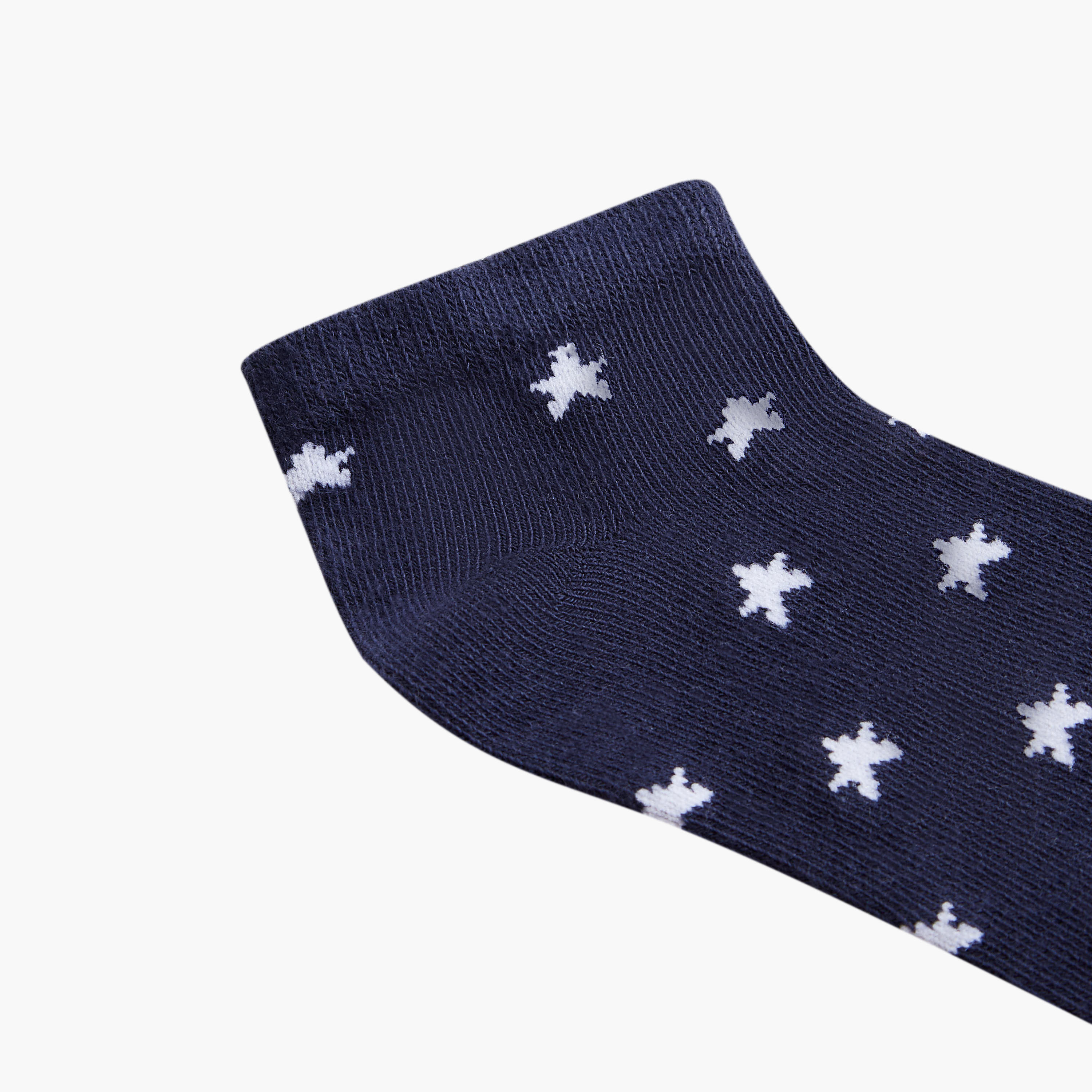 طقم جوارب 7 أزواج بطول الكاحل بطبعات من جونيورز-boys-accessories-socks-image-3