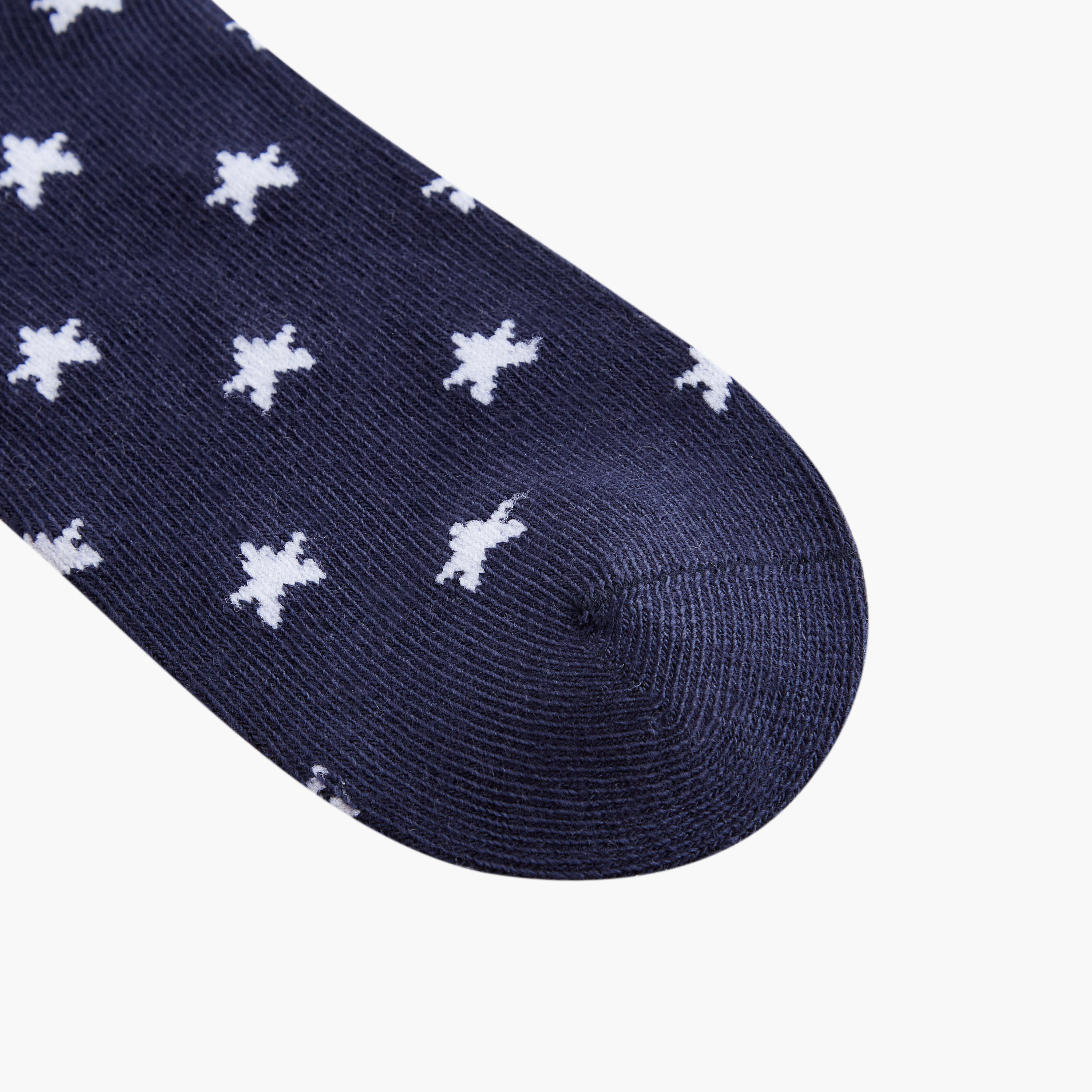 طقم جوارب 7 أزواج بطول الكاحل بطبعات من جونيورز-boys-accessories-socks-image-5