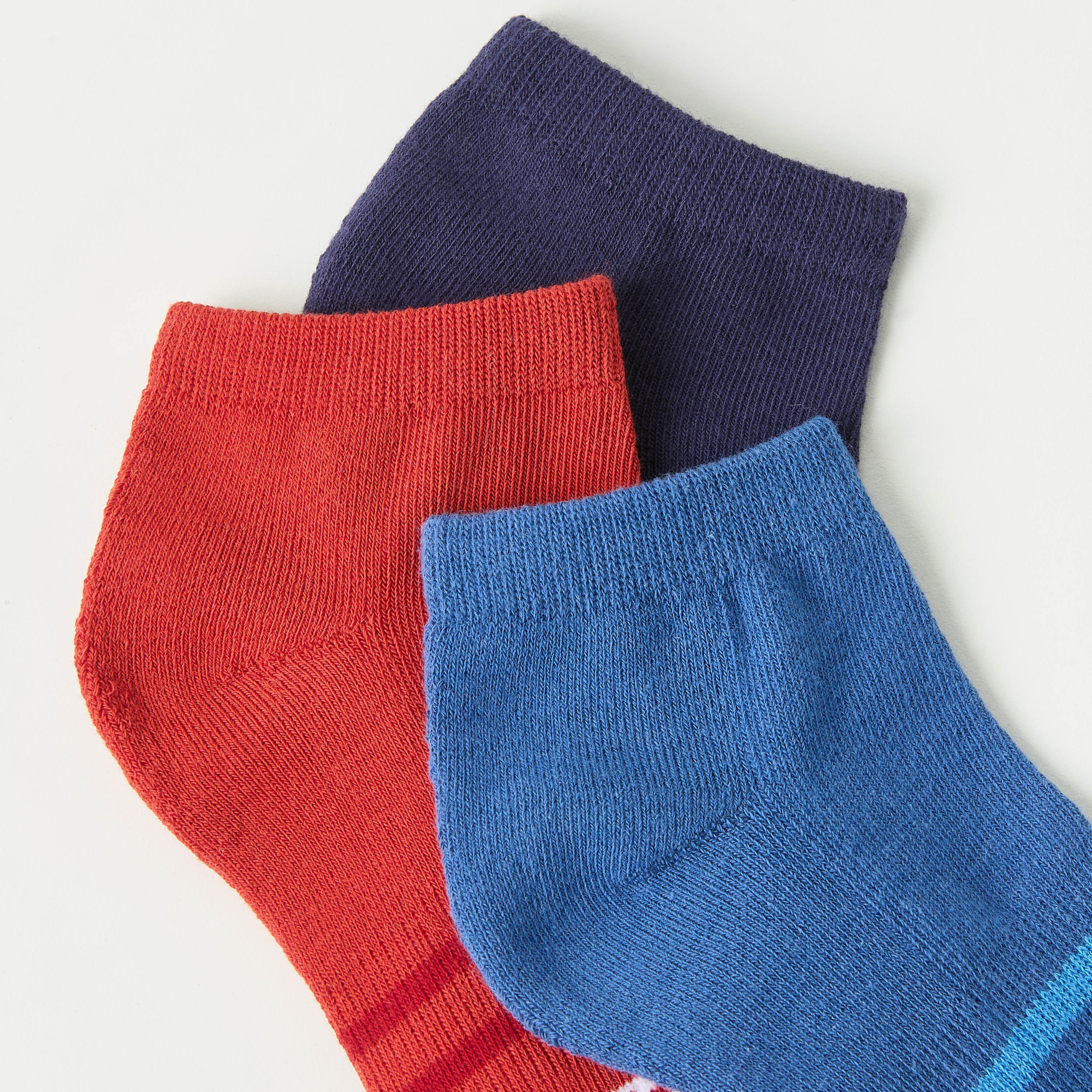 Kappa Logo Detail Ankle Length Socks - Set of 3-sports-boys-accessories-image-4