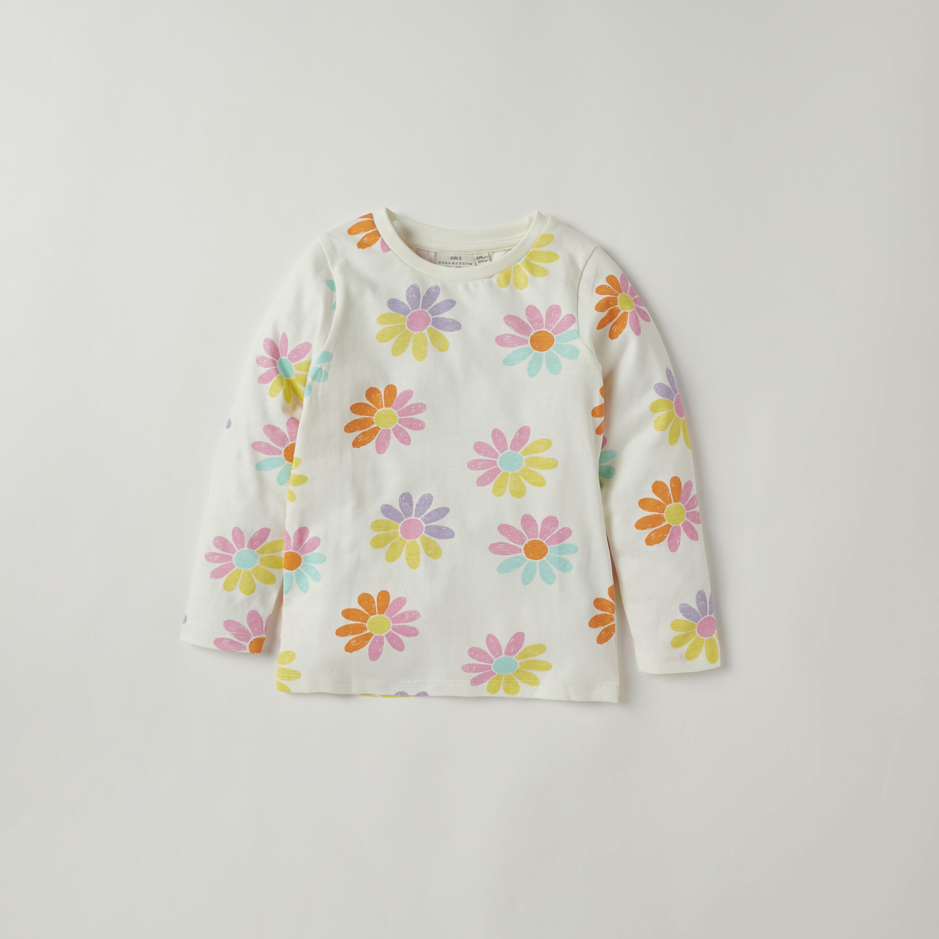 Juniors All-Over Floral Print Cotton T-shirt and Pyjama Set-boys-clothing-nightwear-image-2