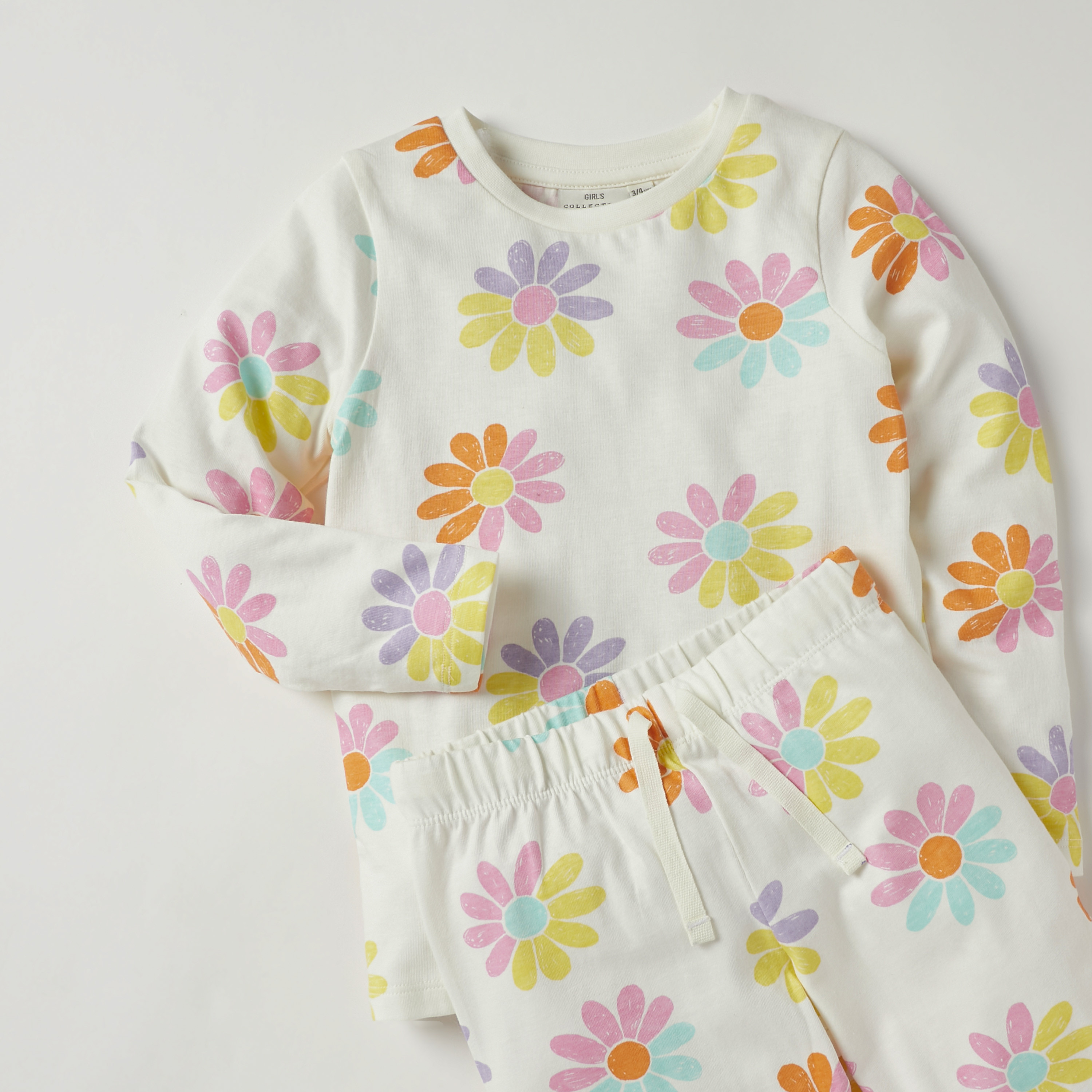 Juniors All-Over Floral Print Cotton T-shirt and Pyjama Set-boys-clothing-nightwear-image-4