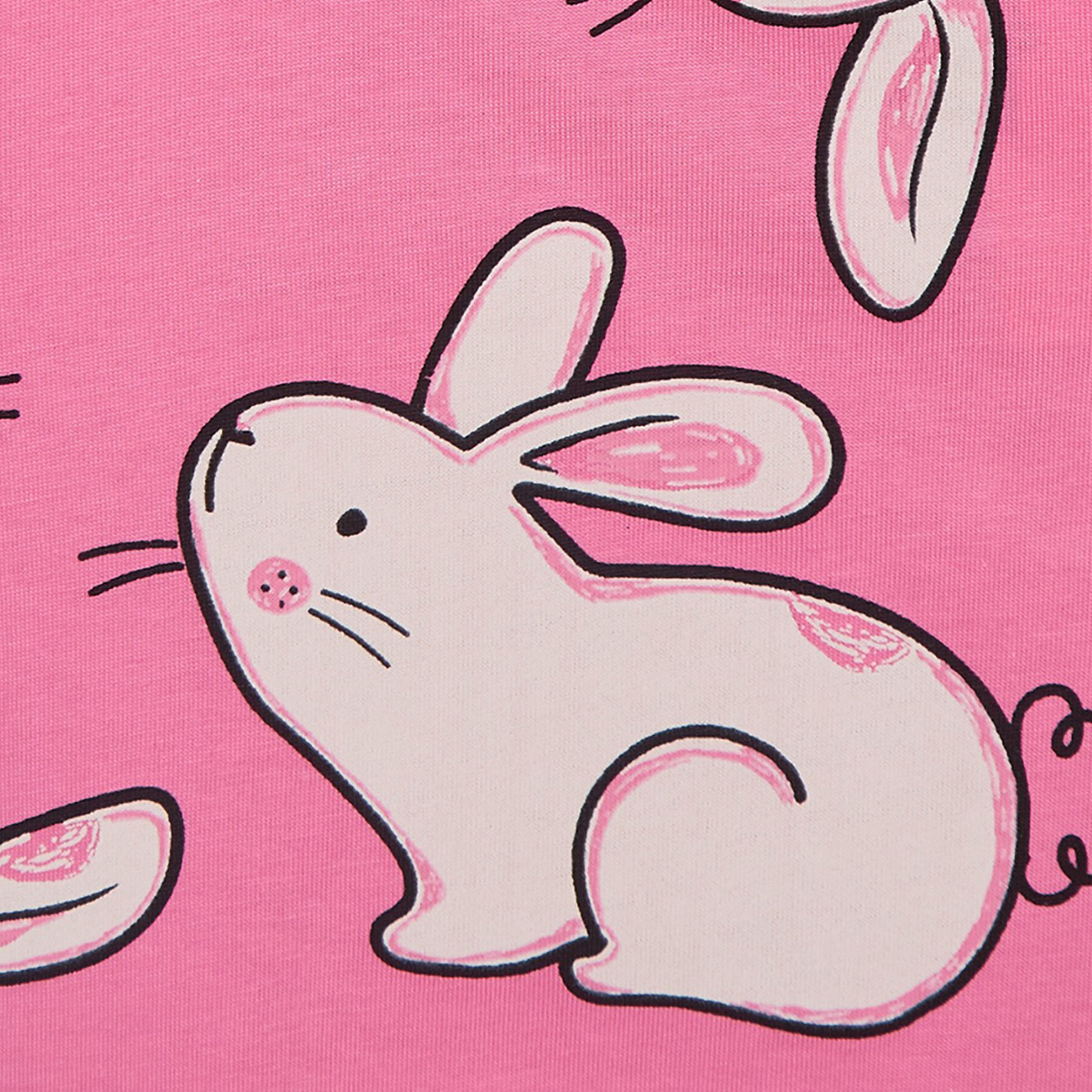 Juniors All-Over Bunny Print T-shirt and Pyjama Set-baby-girls-clothing-nightwear-pyjamasets-image-5