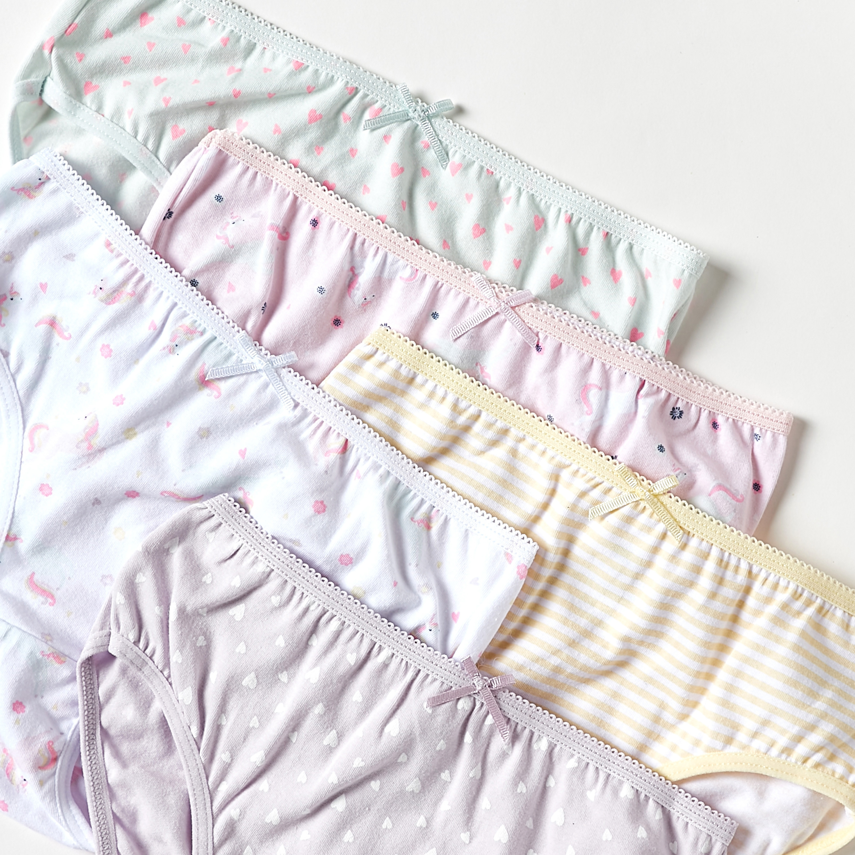 Juniors Printed Briefs - Set of 5-girls-clothing-multipacks-image-3